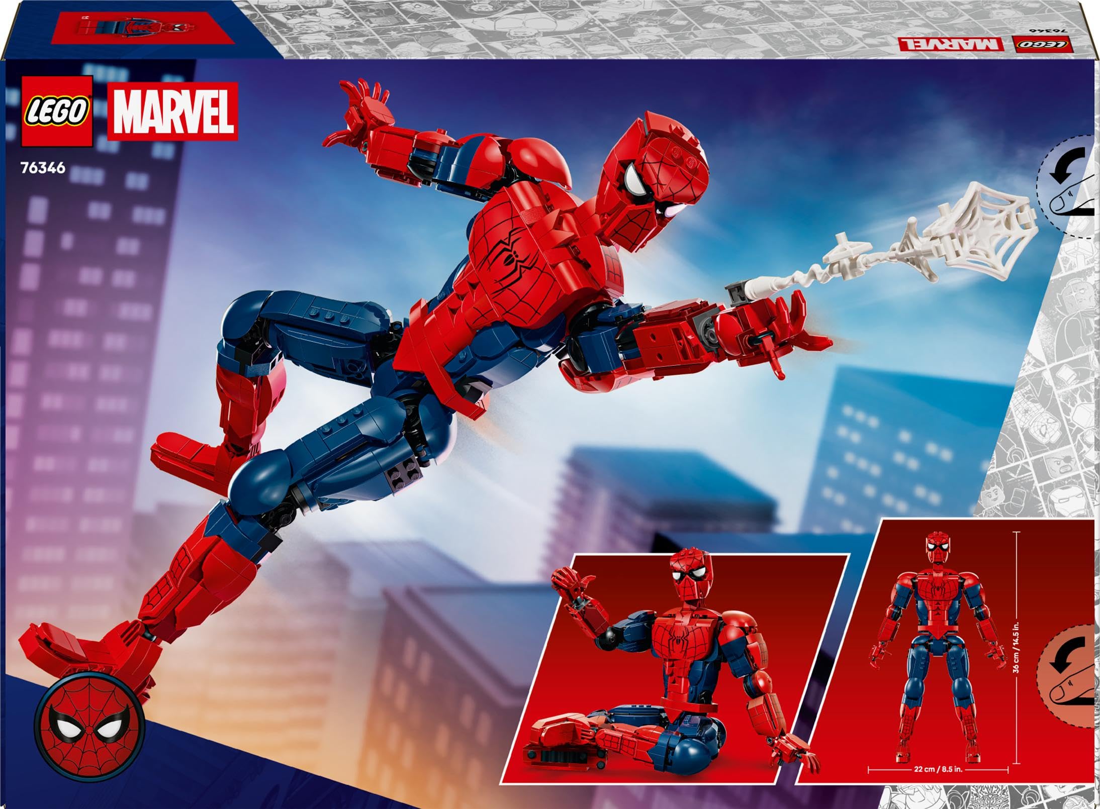LEGO Marvel Spider-Man Hero Figure Building Set - Highly Articulated | 12+ Years | 2026 Release 8