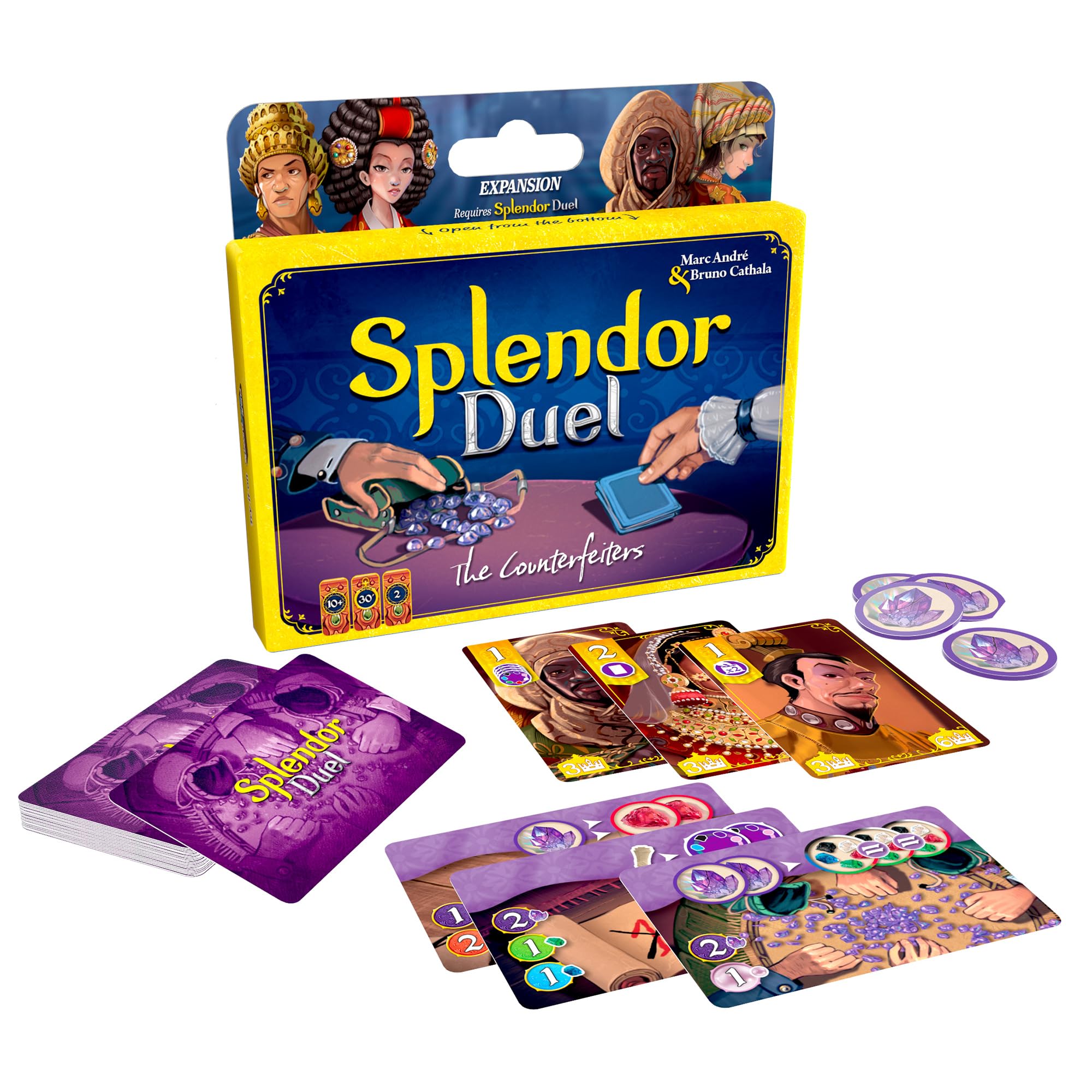 Asmodee Splendor Duel: The Counterfeiters Expansion - 2 Player Strategy Board Game Expansion 2