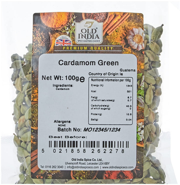 Old India Cardamom Green 100g