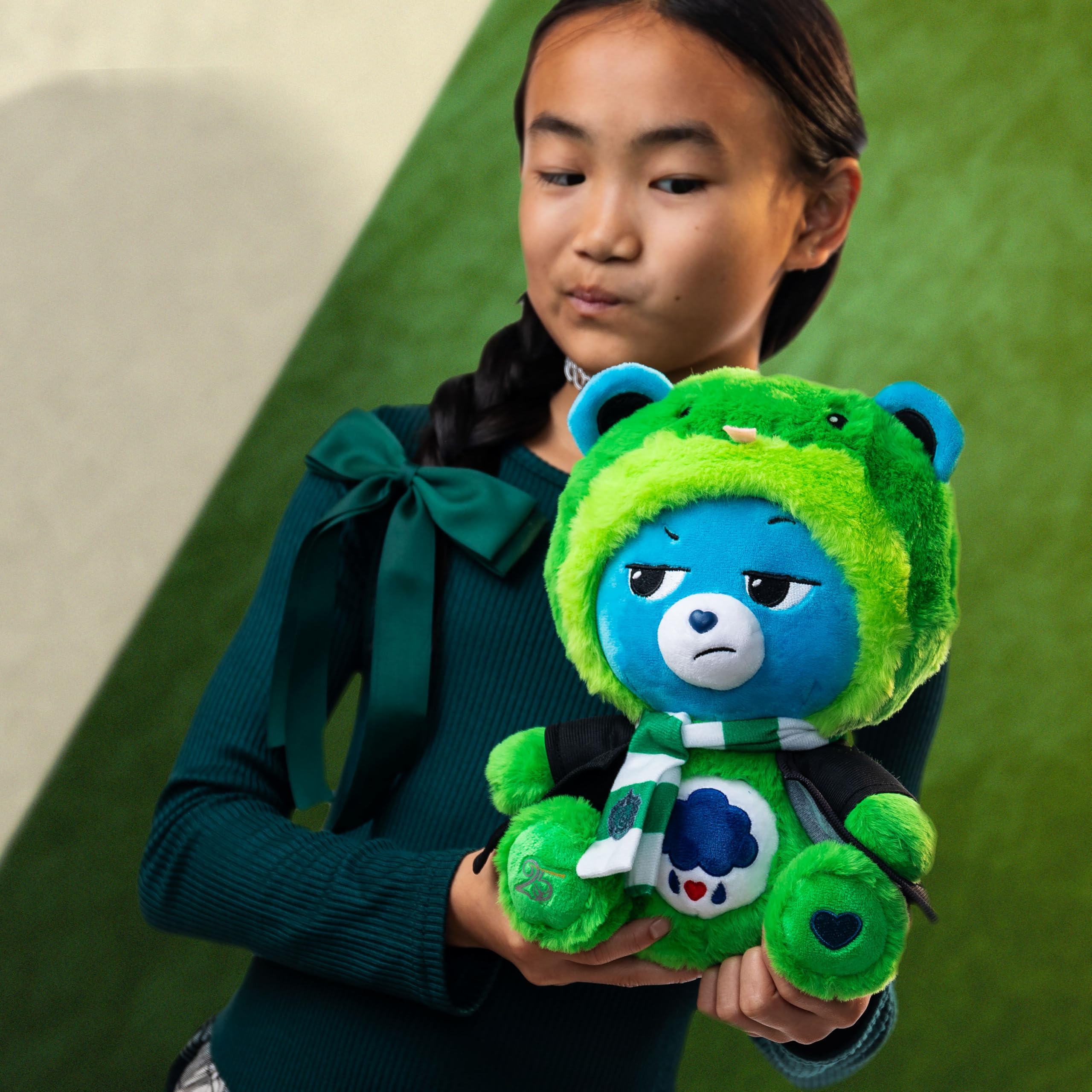 Care Bears Grumpy Bear Slytherin Hoodie Plush - 30cm | Unisex Children | Ages 4+ 2