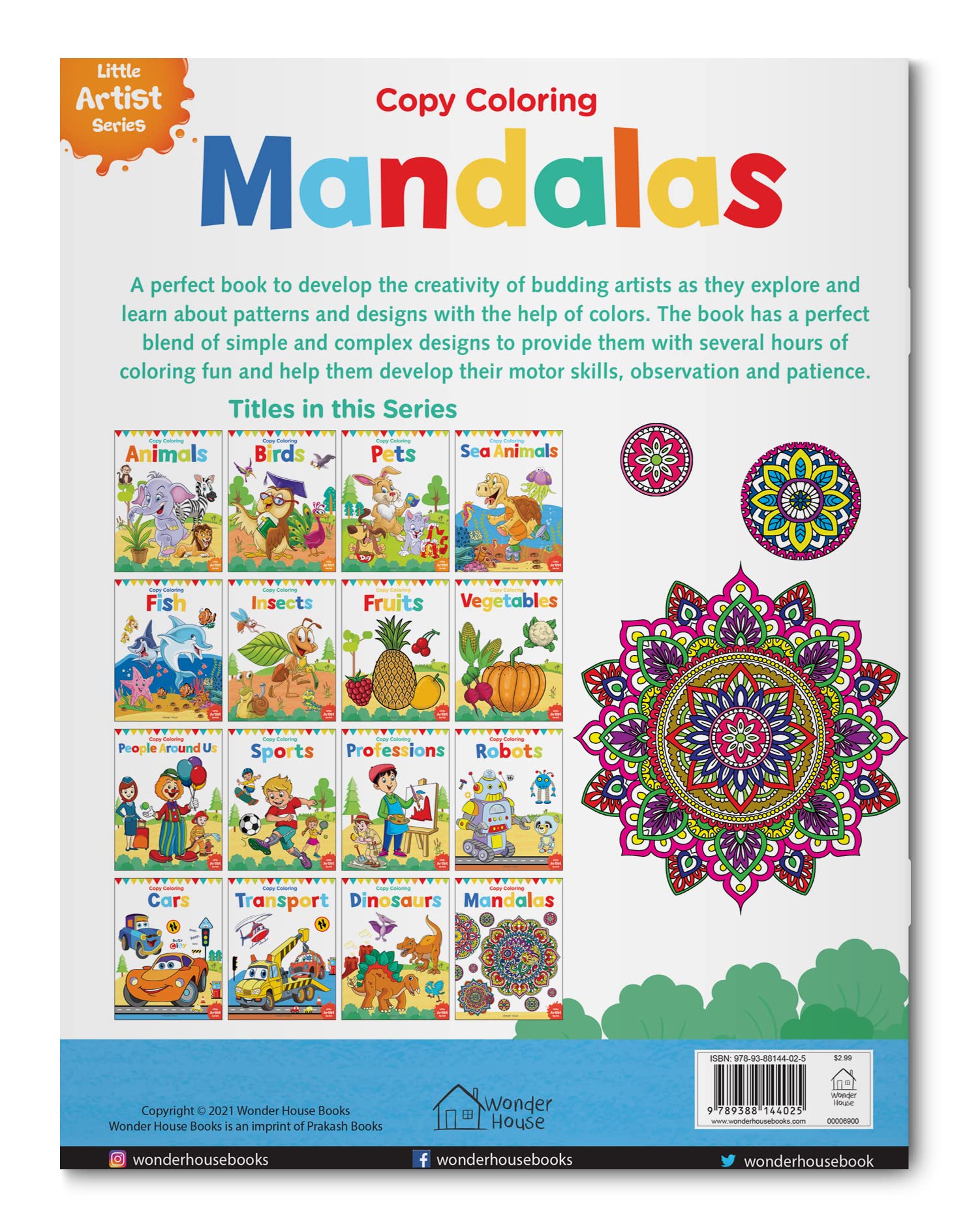 Wonder House Little Artist Series Mandala Coloring Book | Paperback | English 2