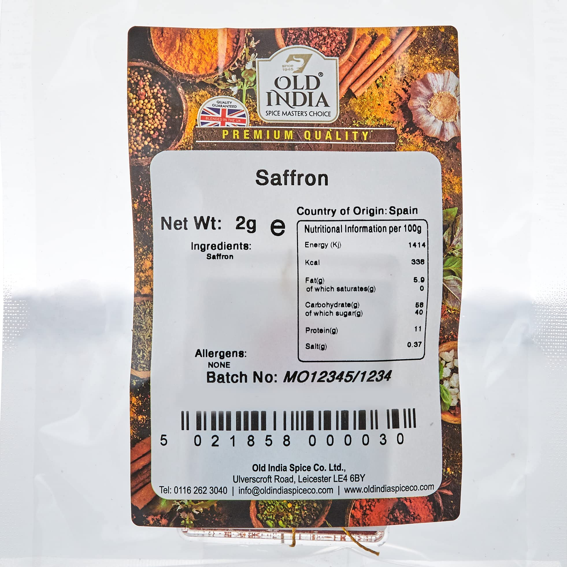 Old India Saffron - 2g Natural Dried Saffron Threads 2