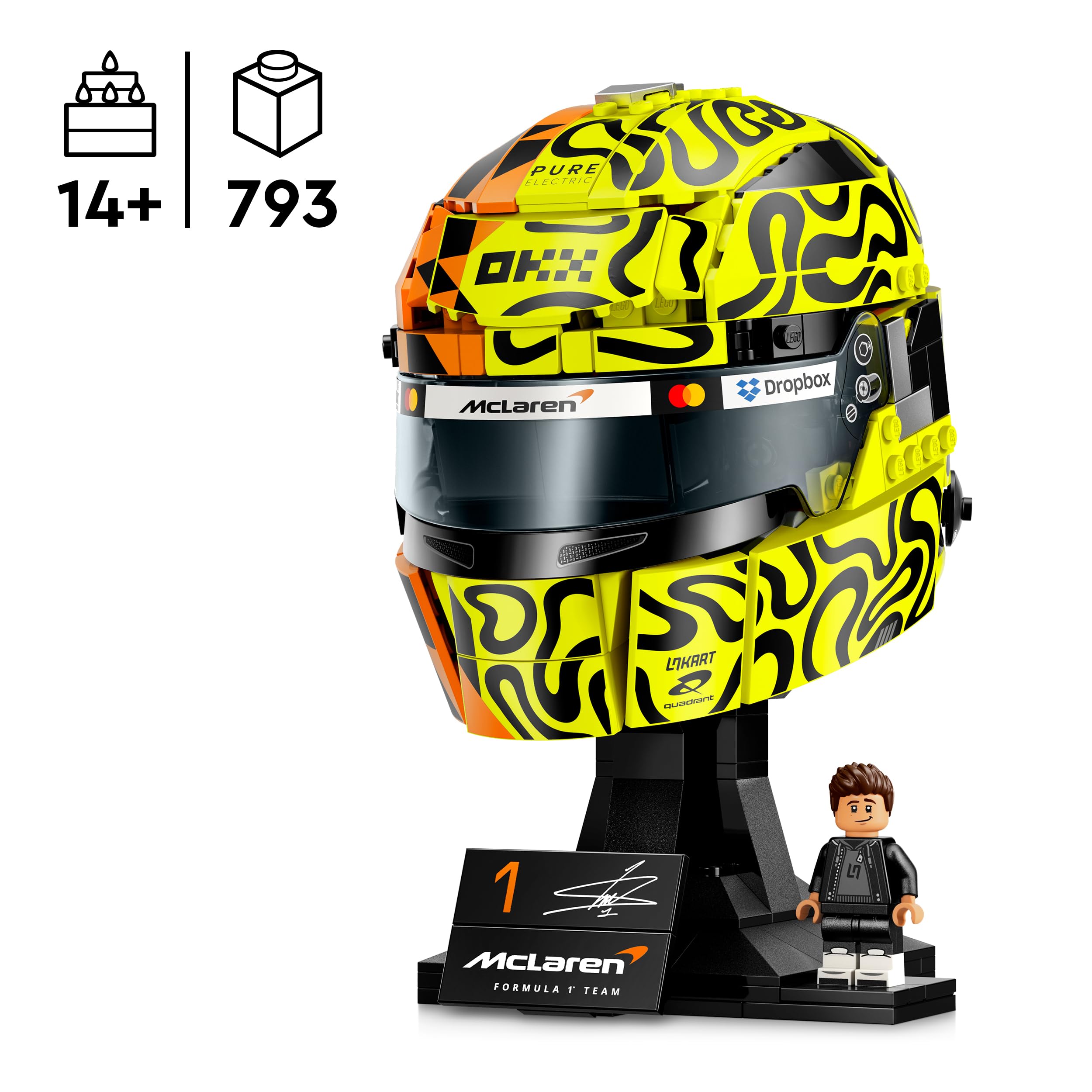 LEGO 43023 Editions McLaren F1 Lando Norris Helmet Building Set | Ages 14+ 2