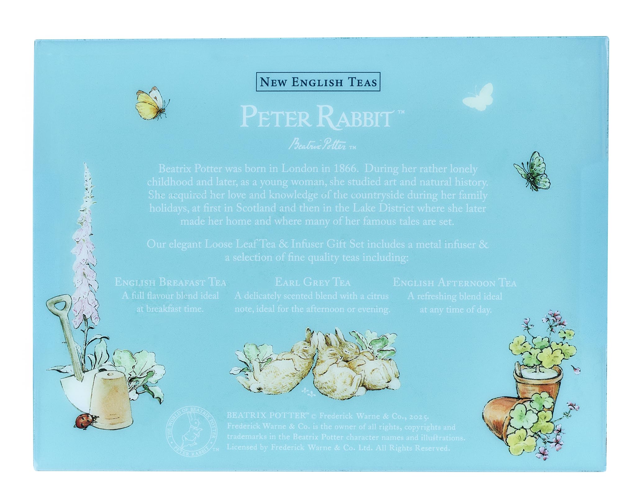 New English Teas Peter Rabbit Loose Leaf Tea & Infuser Gift Set | 3 Tins | Medium Caffeine 9