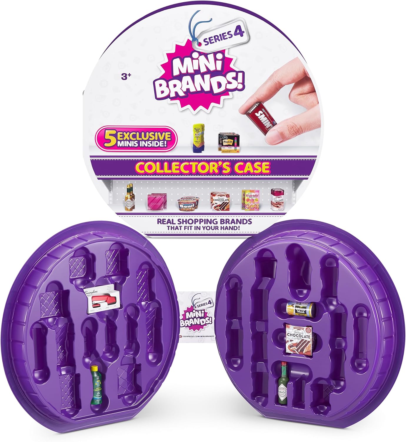 Mini Brands Series 4 Collectors Case with 5 Exclusive Minis - ZURU 5 Surprise 1