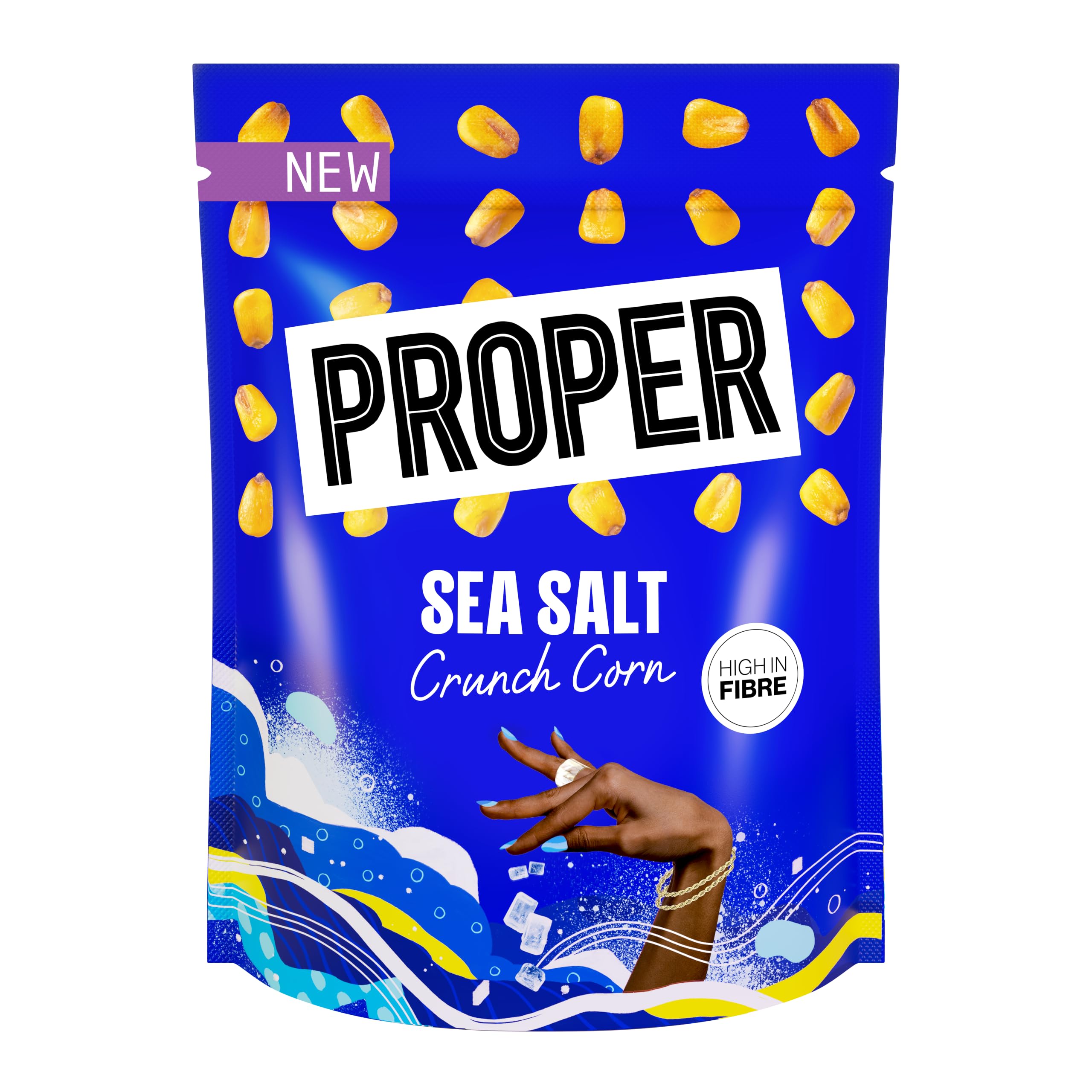 PROPER Crunch Corn Sea Salt - Plant Based & Gluten Free | 125g | Regeneratively Farmed Corn 1