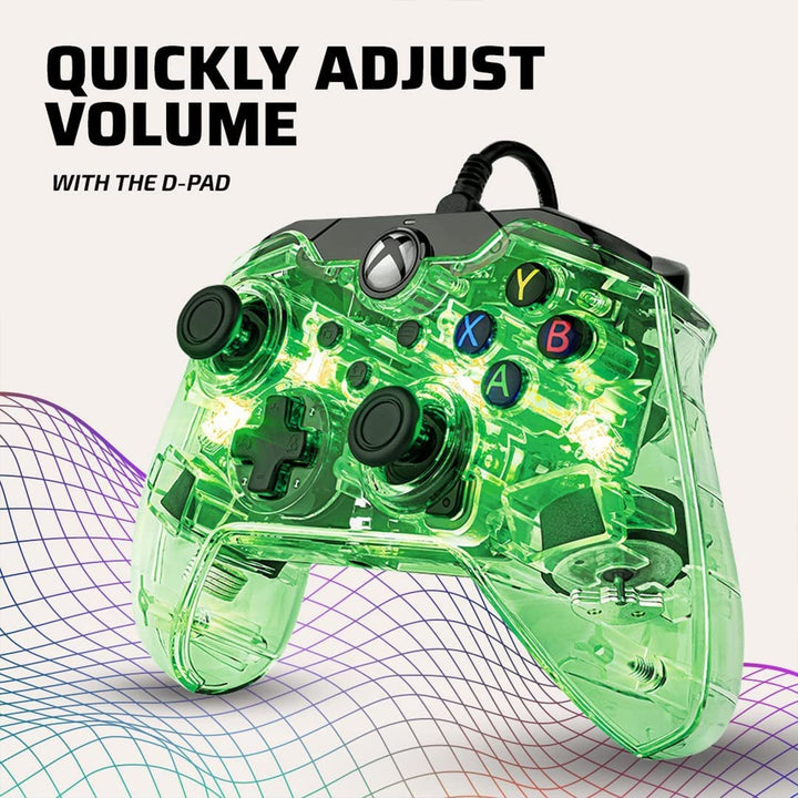 PDP Afterglow LED Wired Game Controller - RGB Lighting - Audio Controls - Dual Vibration - Xbox Series X|S, Xbox One, PC