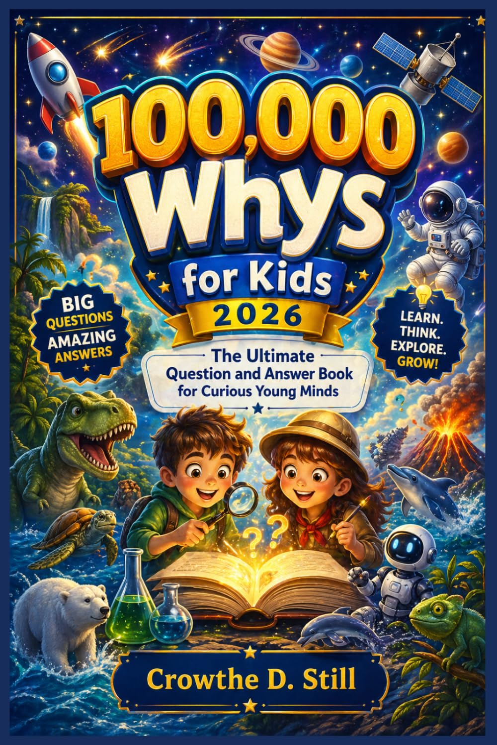 100,000 Whys for Kids 2026 by Crowthe D. Still | Paperback Reference Book for Ages 6-12 1