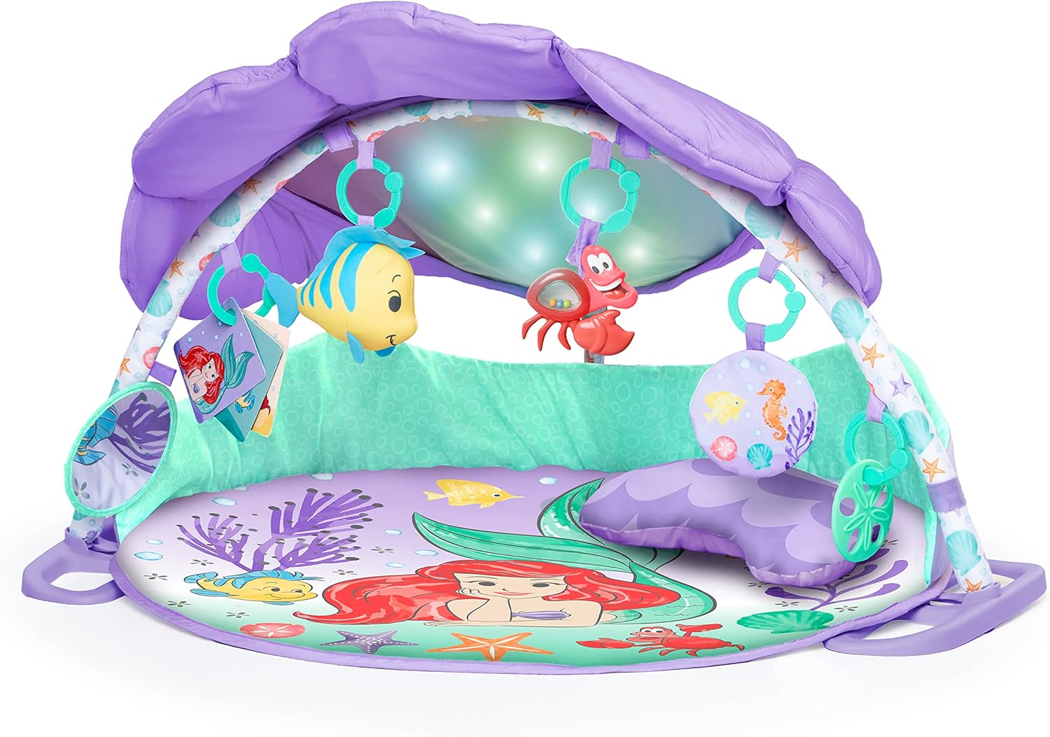 Bright Starts Disney Baby The Little Mermaid Twinkle Trove Light-Up Musical Gym 1