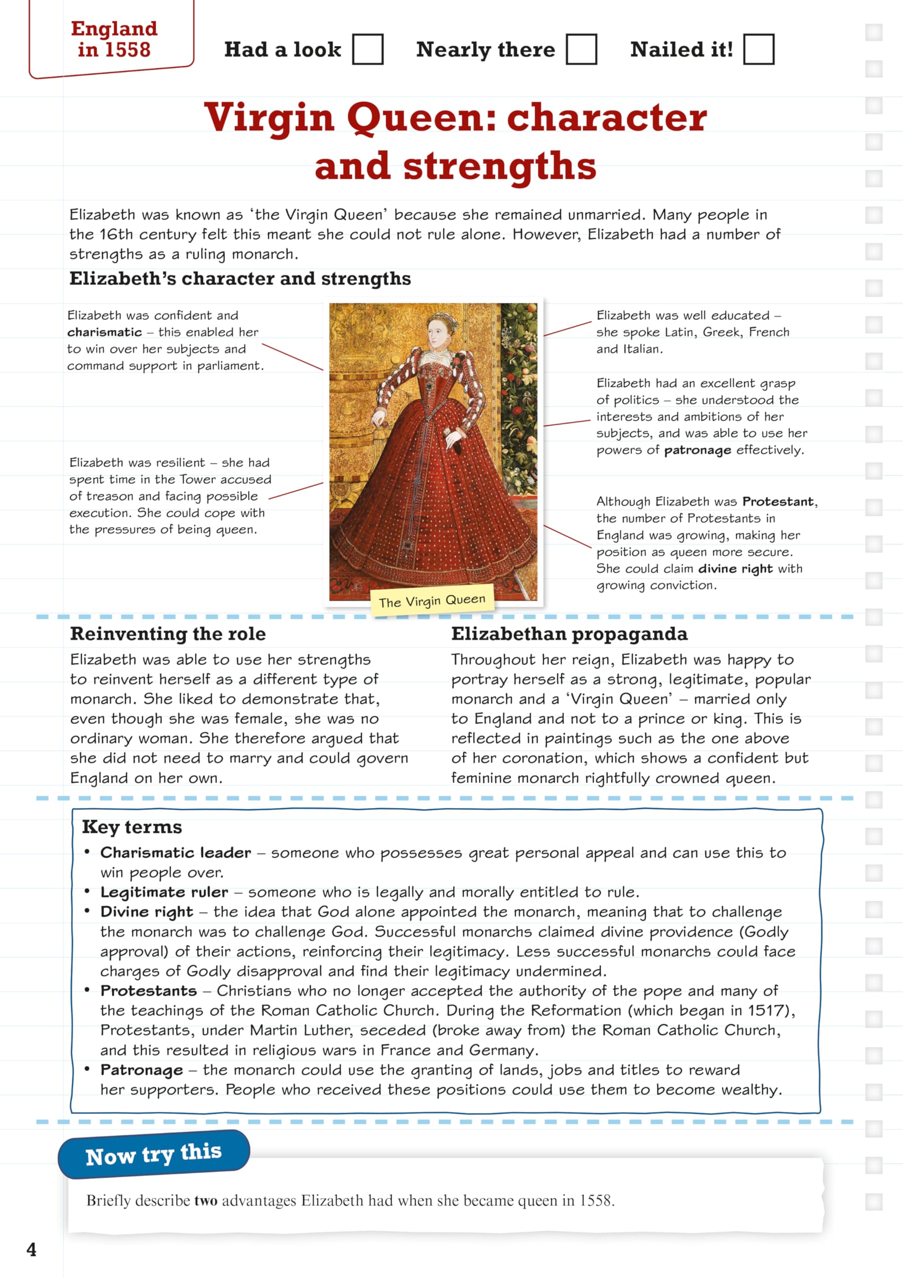 PEARSON EDUCATION REVISE Edexcel GCSE (9-1) History Early Elizabethan England Revision Guide and Workbook + App 6
