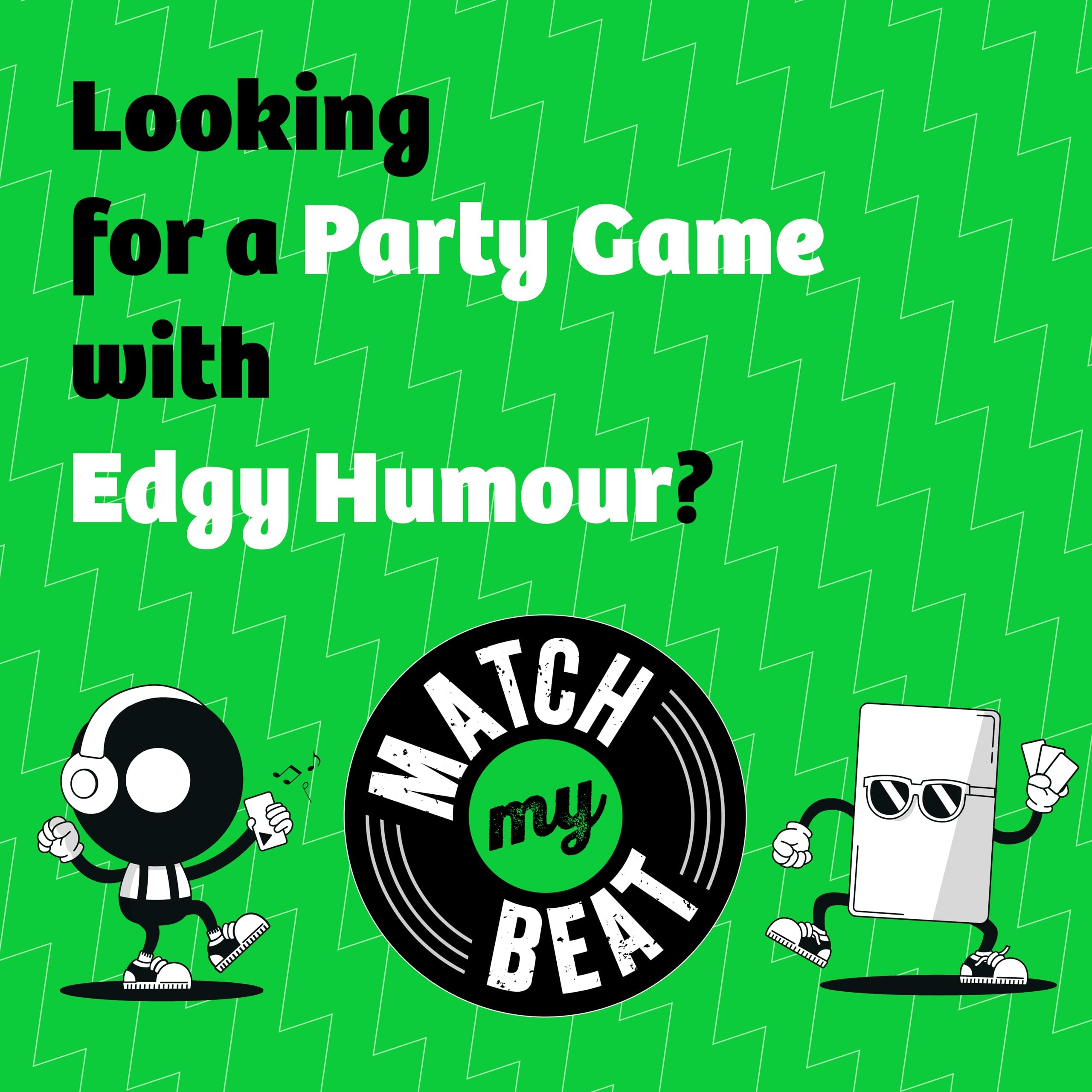 Jumbo Match My Beat Music Party Game - 200 Songs & 400 Scenarios | Adult Card Game 2