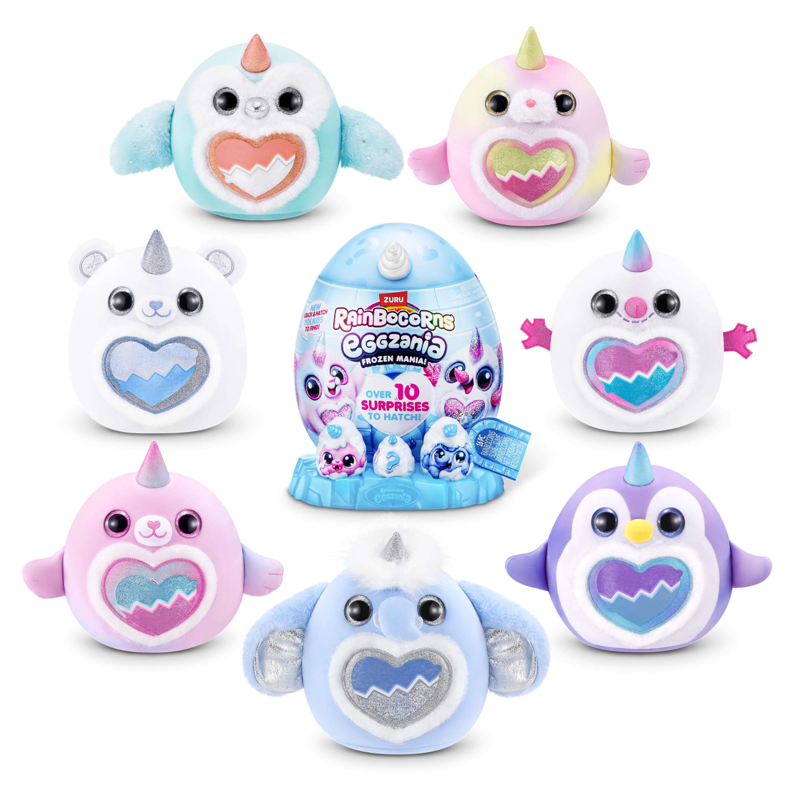 Rainbocorns Eggzania Easter Egg Surprise Frozencorn Mania Owl (ICEY-HOO) Soft Doll | Polyester | 400g 2