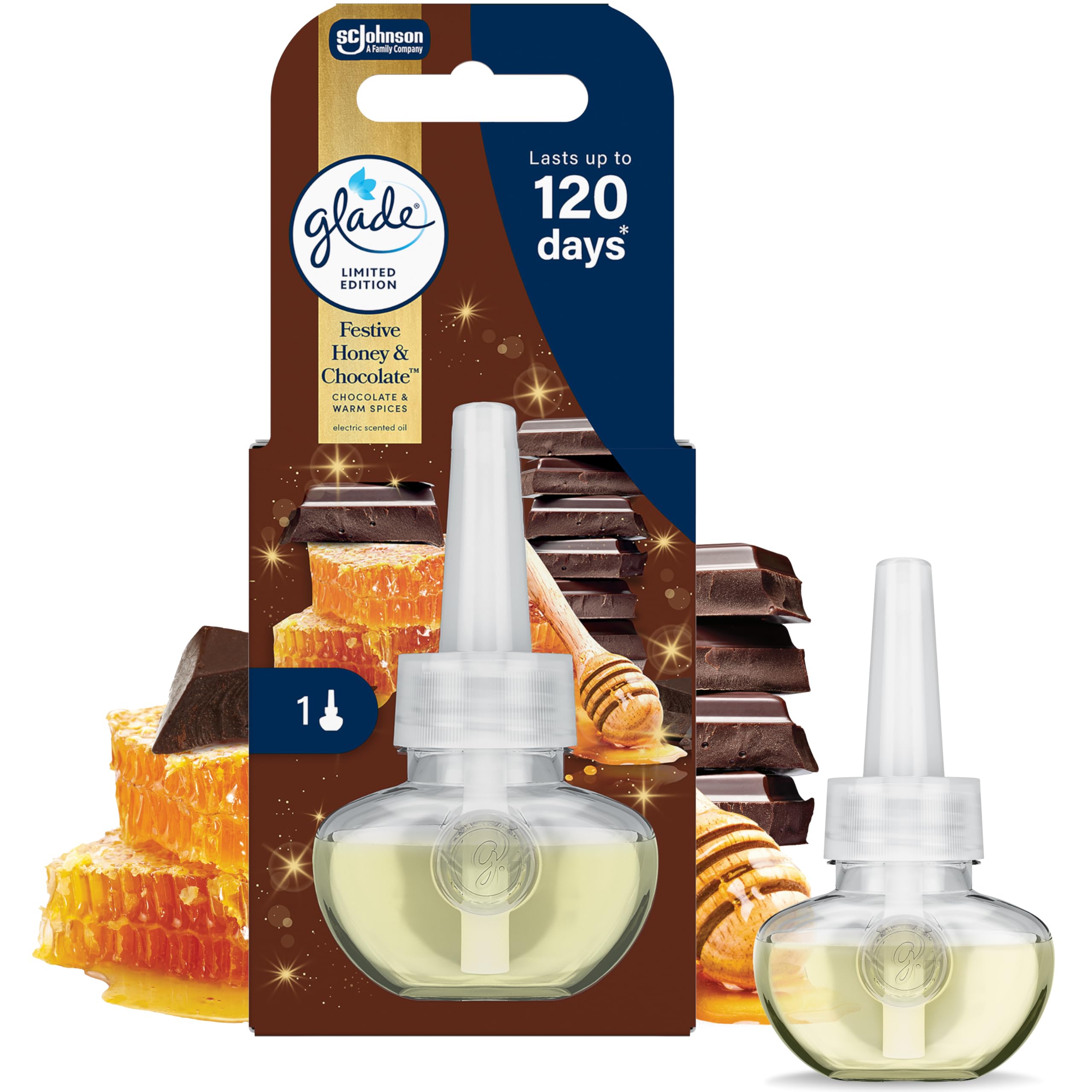 Glade - Pumpkin Spice Latte Plug-In Air Freshener Refill, Electric Scented Oil for Room Fragrance, Pack of 6 (6 x 20ml) 1