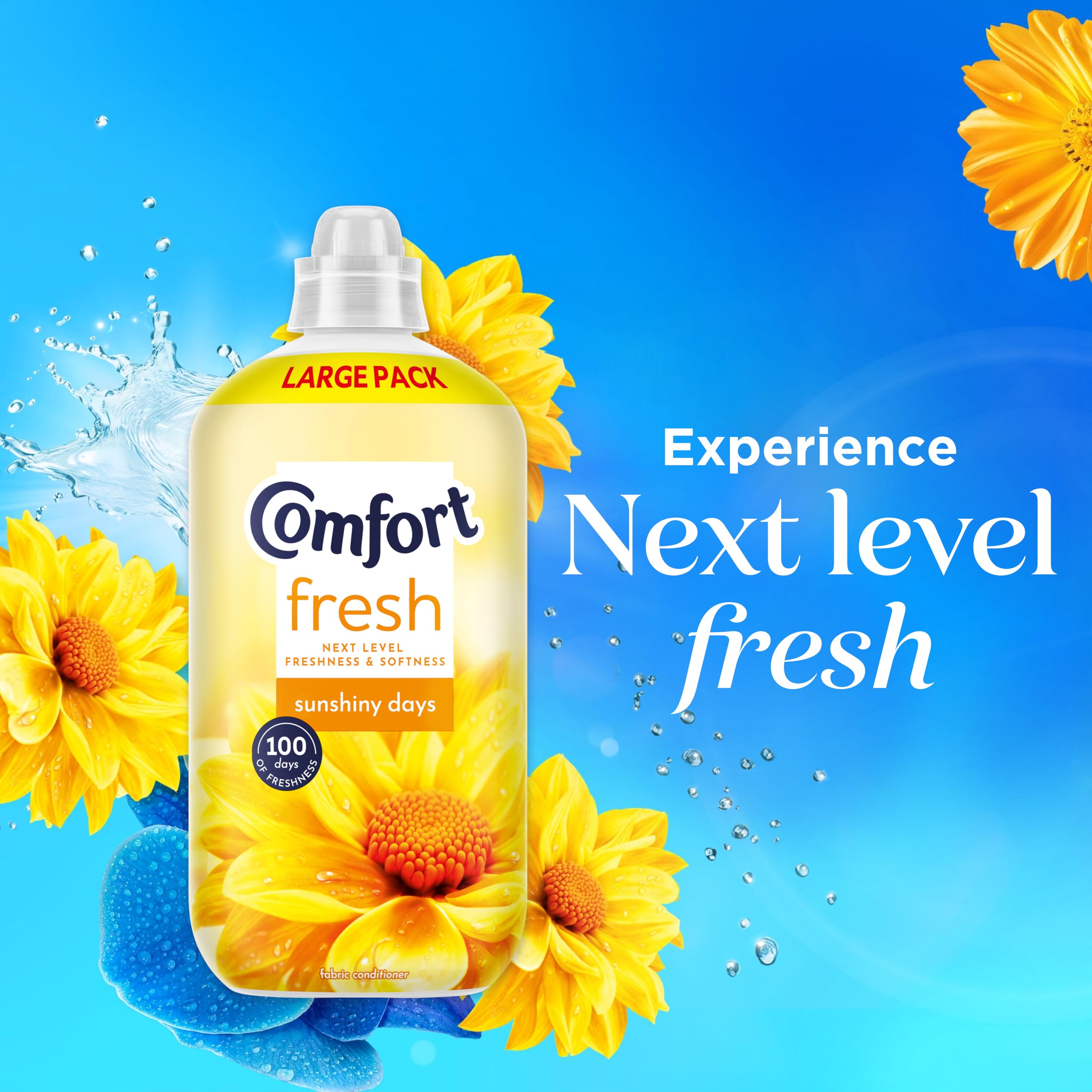 Comfort Fresh Sunshiny Days Liquid Fabric Softener - 1.56L | 100 Days Freshness 6