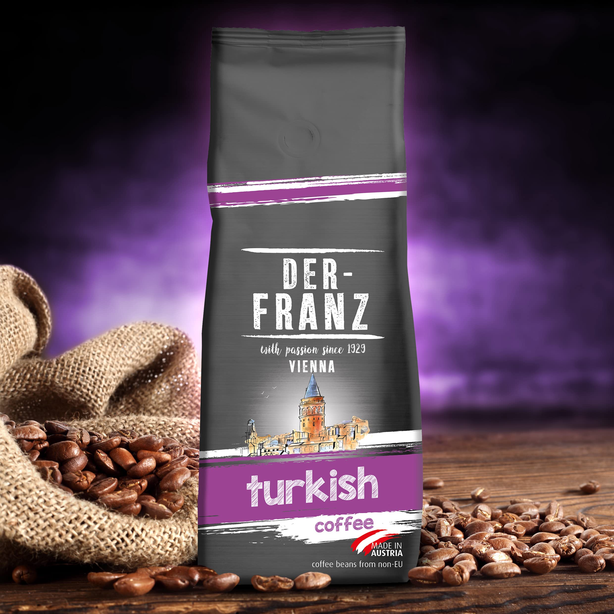 Der-Franz Turkish Coffee, Finely Ground, 2 x 500 g 11