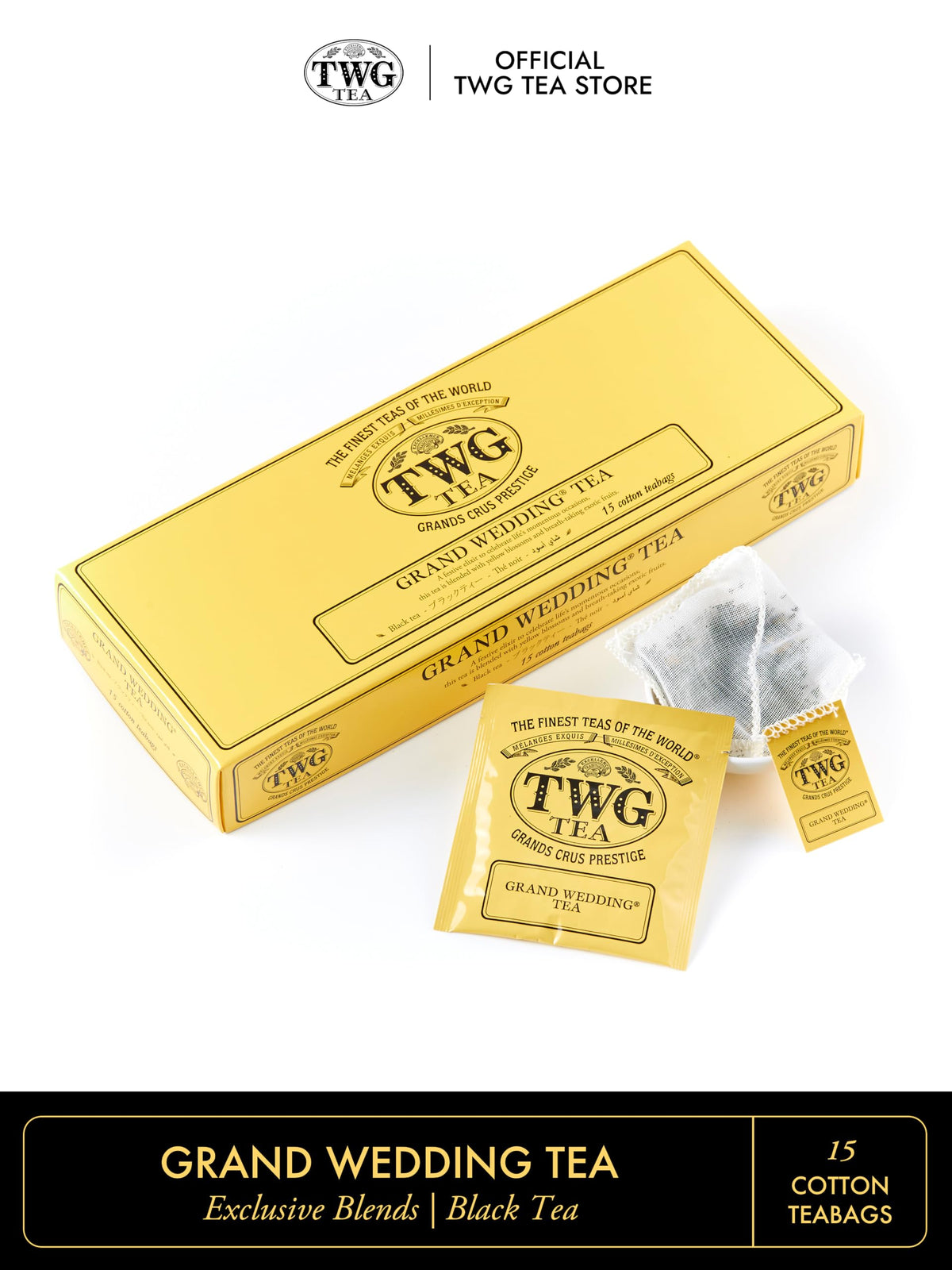 TWG Grand Wedding Tea Black Tea Teabags - 15 x 2.5 g