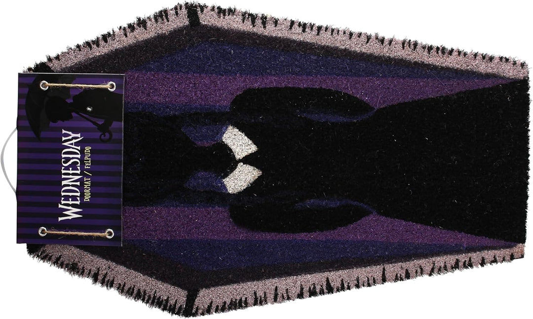 SD TOYS Wednesday Dark Side Coffin Doormat - Gothic Style Doormat (SDTMGM25968)