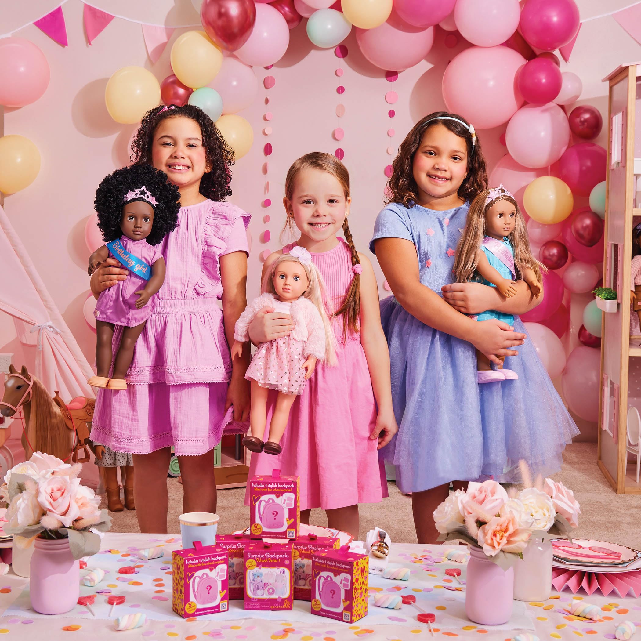 Our Generation Ava Doll - 18-inch Fashion Doll with Pink Faux-Fur Coat 17