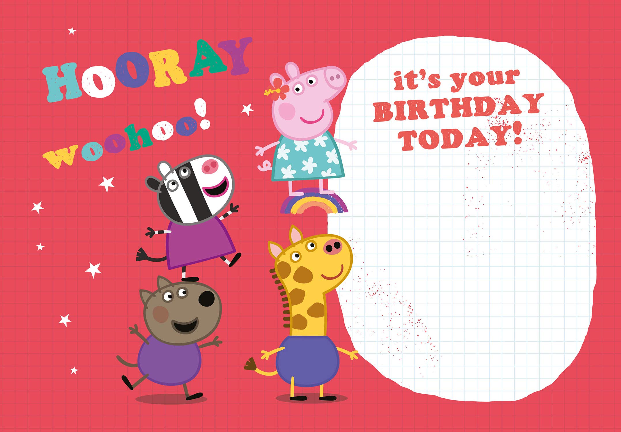 Danilo Promotions Peppa Pig Official Age 1 Birthday Card | 7x6 in | PG105 3