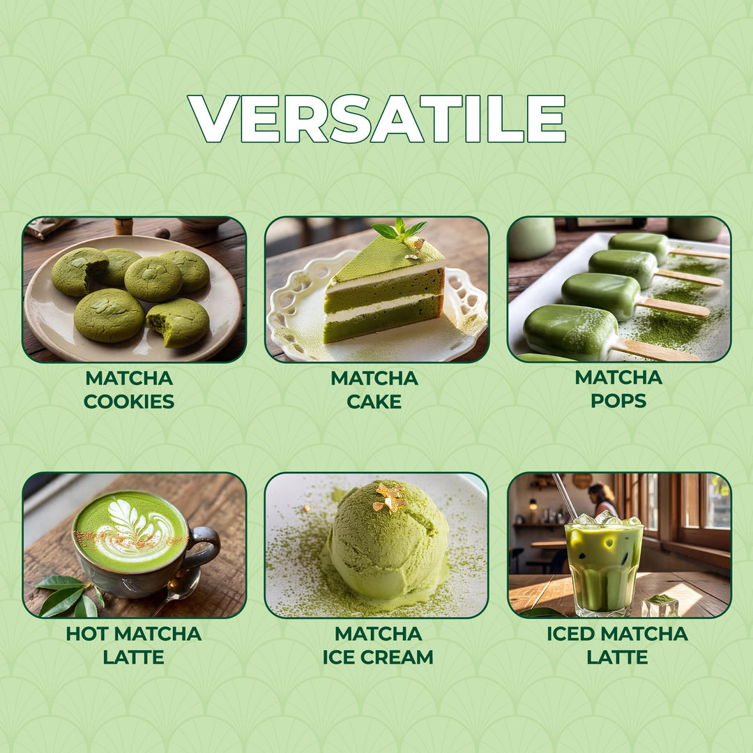 Double Dragon 100g Organic Matcha Green Tea Powder | Premium Grade | Antioxidant-Rich | Vegan