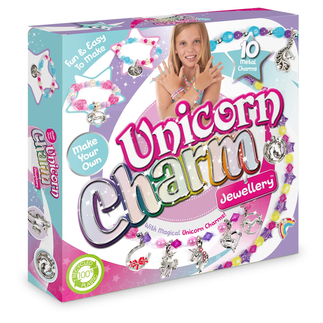 Craftbox CB806 Ensemble de bijoux à breloques licorne, mixte.