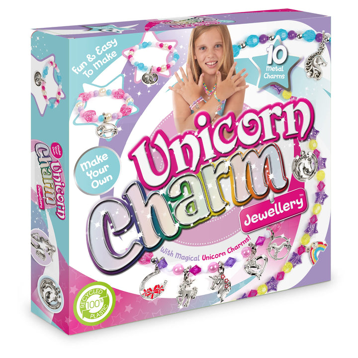 Craftbox CB806 Ensemble de bijoux à breloques licorne, mixte.