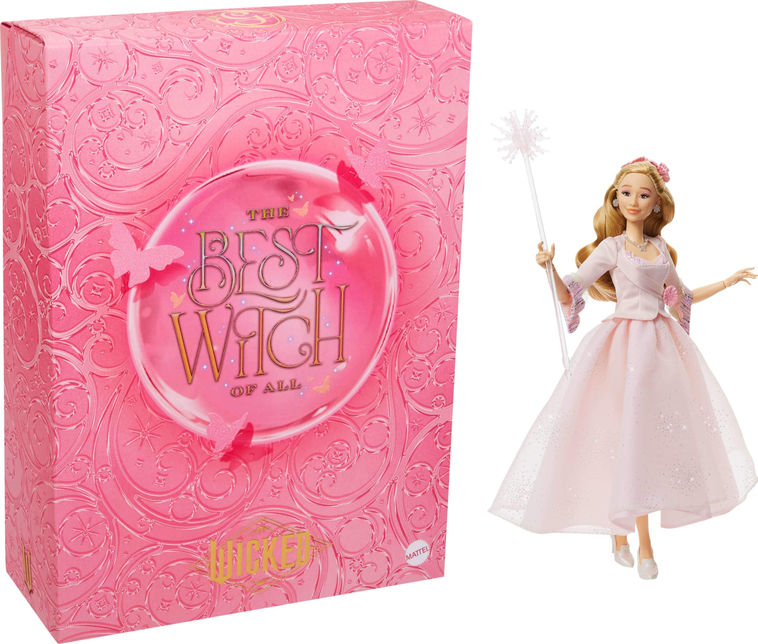 Mattel Wicked: For Good Glinda Fashion Doll - 11-Point Articulation, Movie-Accurate Design 1