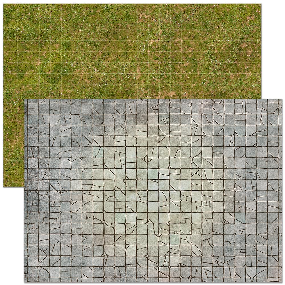 Loke BattleMats Essential RPG Battle Maps Starter Set - Dry Erase Ready, Lay Flat Play Area | 23 x 17 inches 4