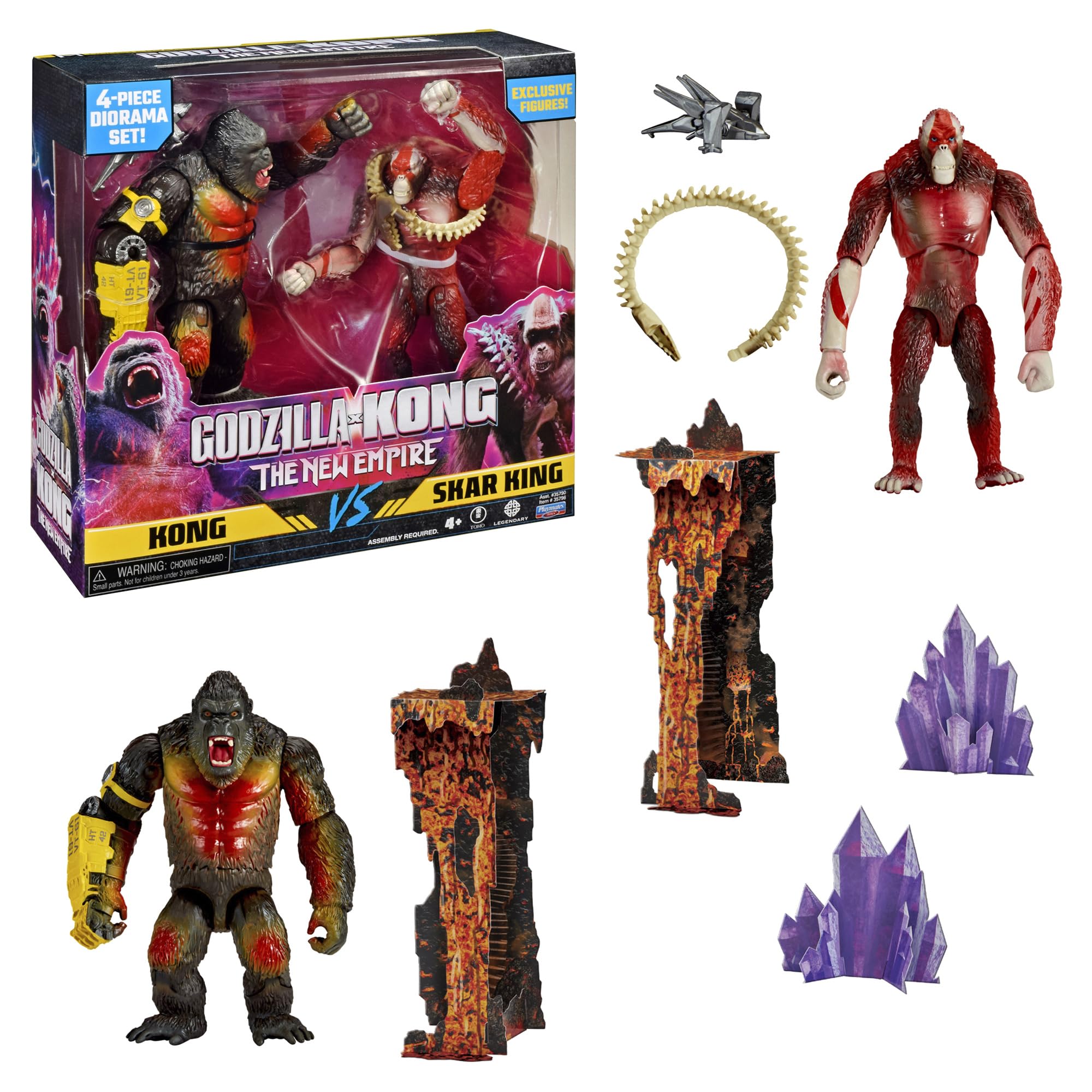 MonsterVerse Kong vs Skar King Limited Edition Action Figure Playset - 6 Inch Figures, Ages 4+ 1
