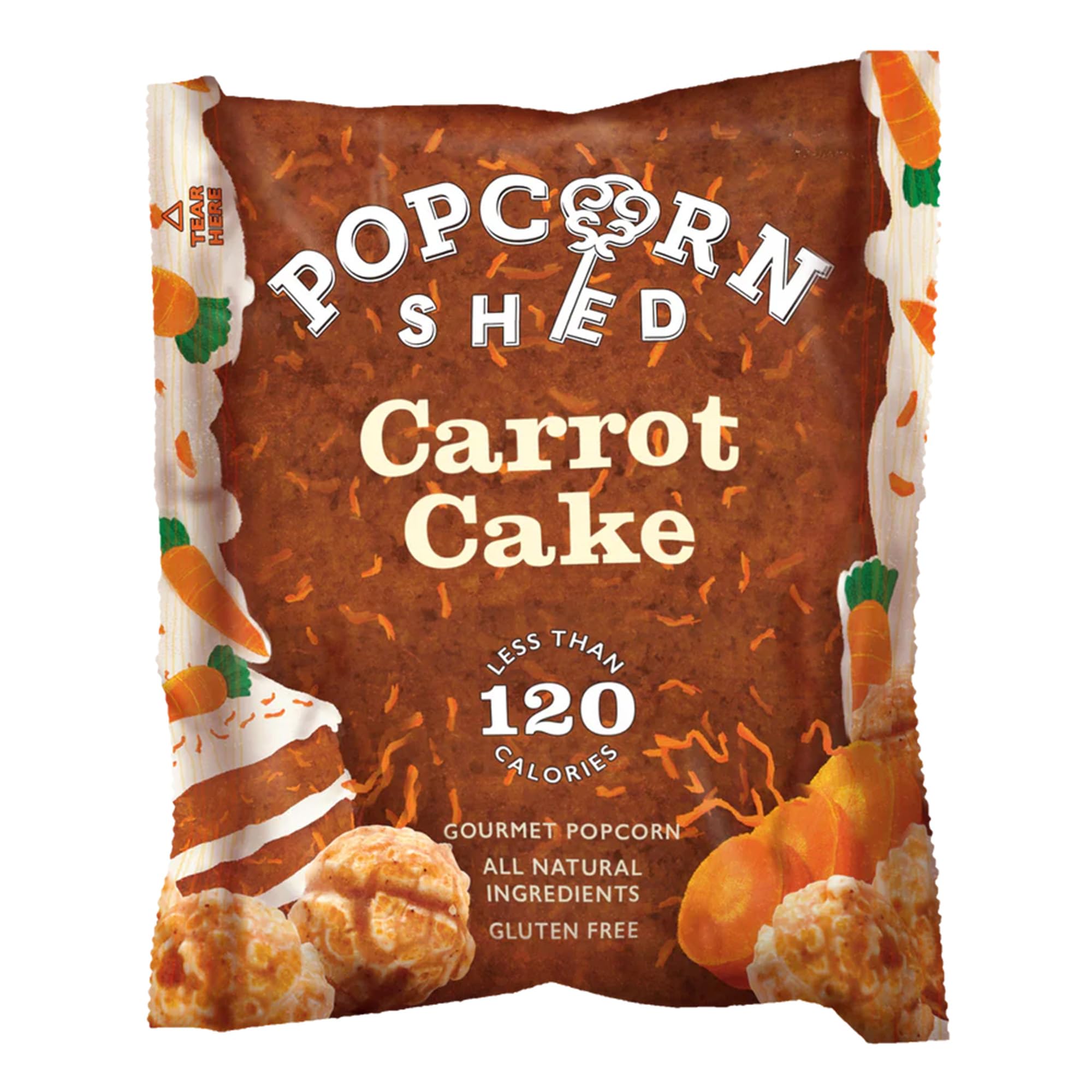 Popcorn Shed Carrot Cake Gourmet Popcorn - Gluten Free | 24g Pack