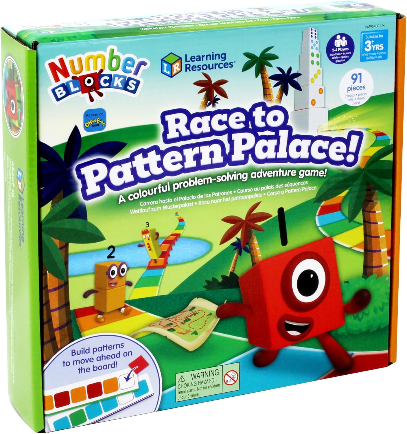 Learning Resources Numberblocks Race to Pattern Palace Board Game 1