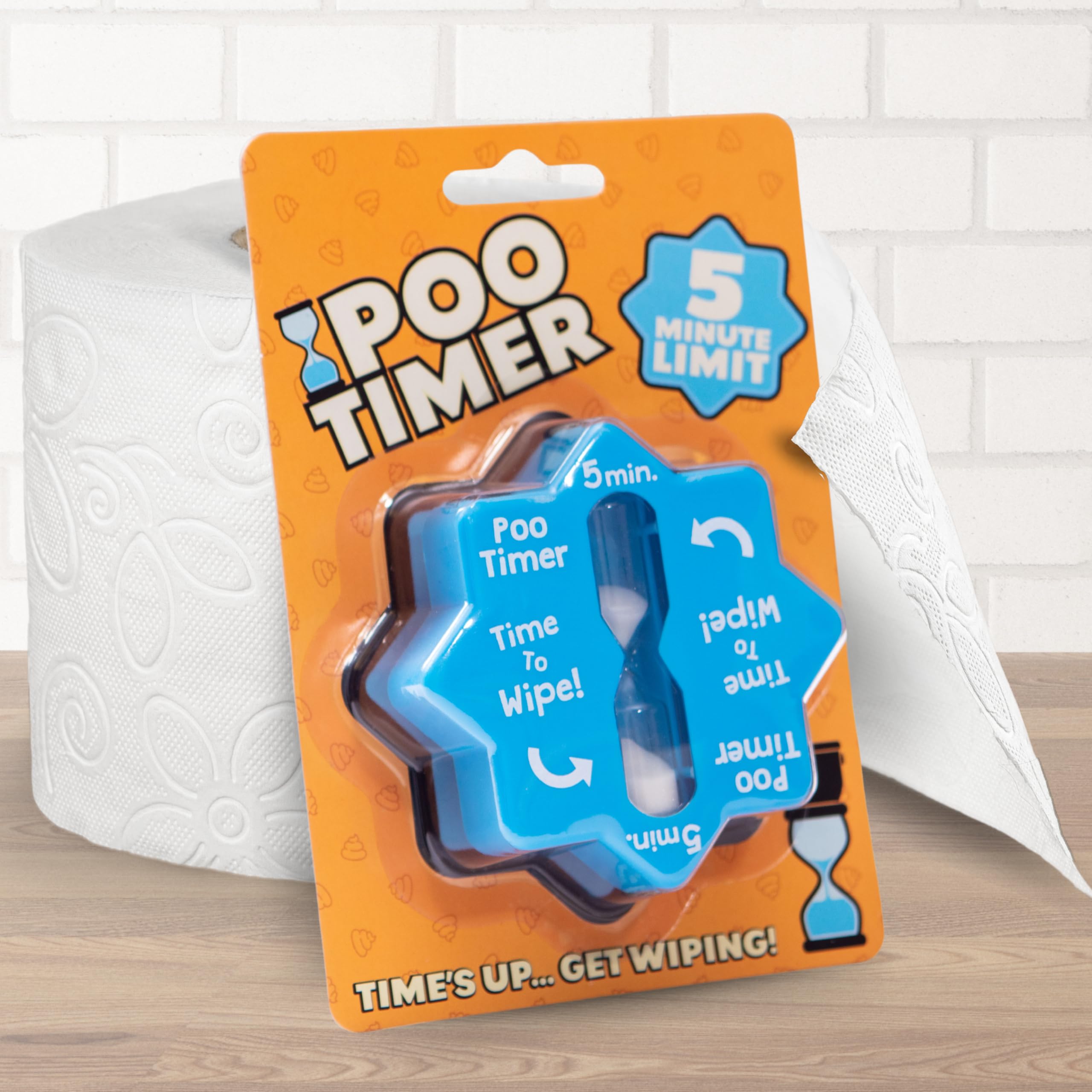 Boxer Gifts Poo Timer - Funny Bathroom Timer for Men | Blue Plastic | 5 Minute Duration 2
