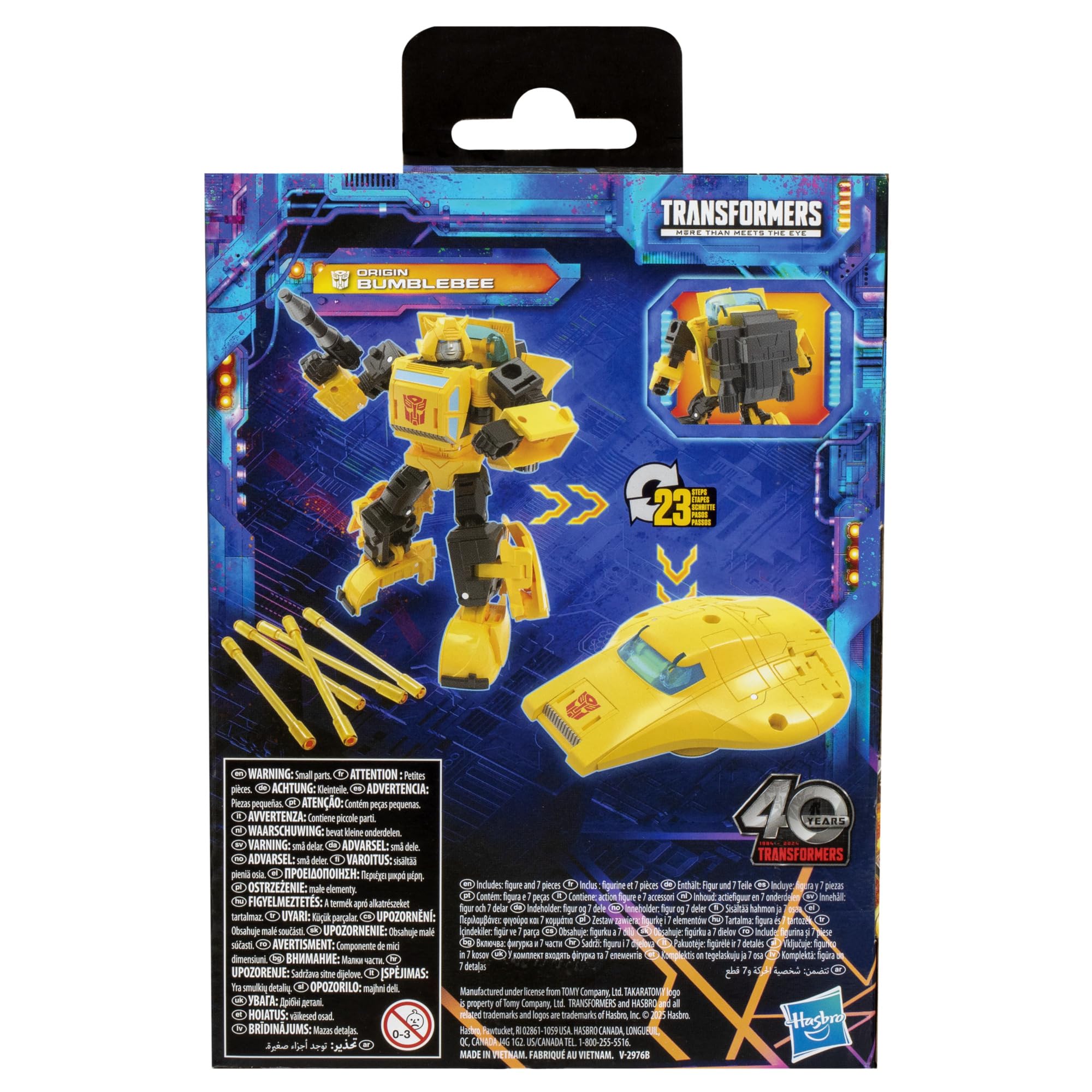 Transformers Legacy Deluxe Class Origin Bumblebee Action Figure - 5.5 Inch, Ages 8+, Yellow 9