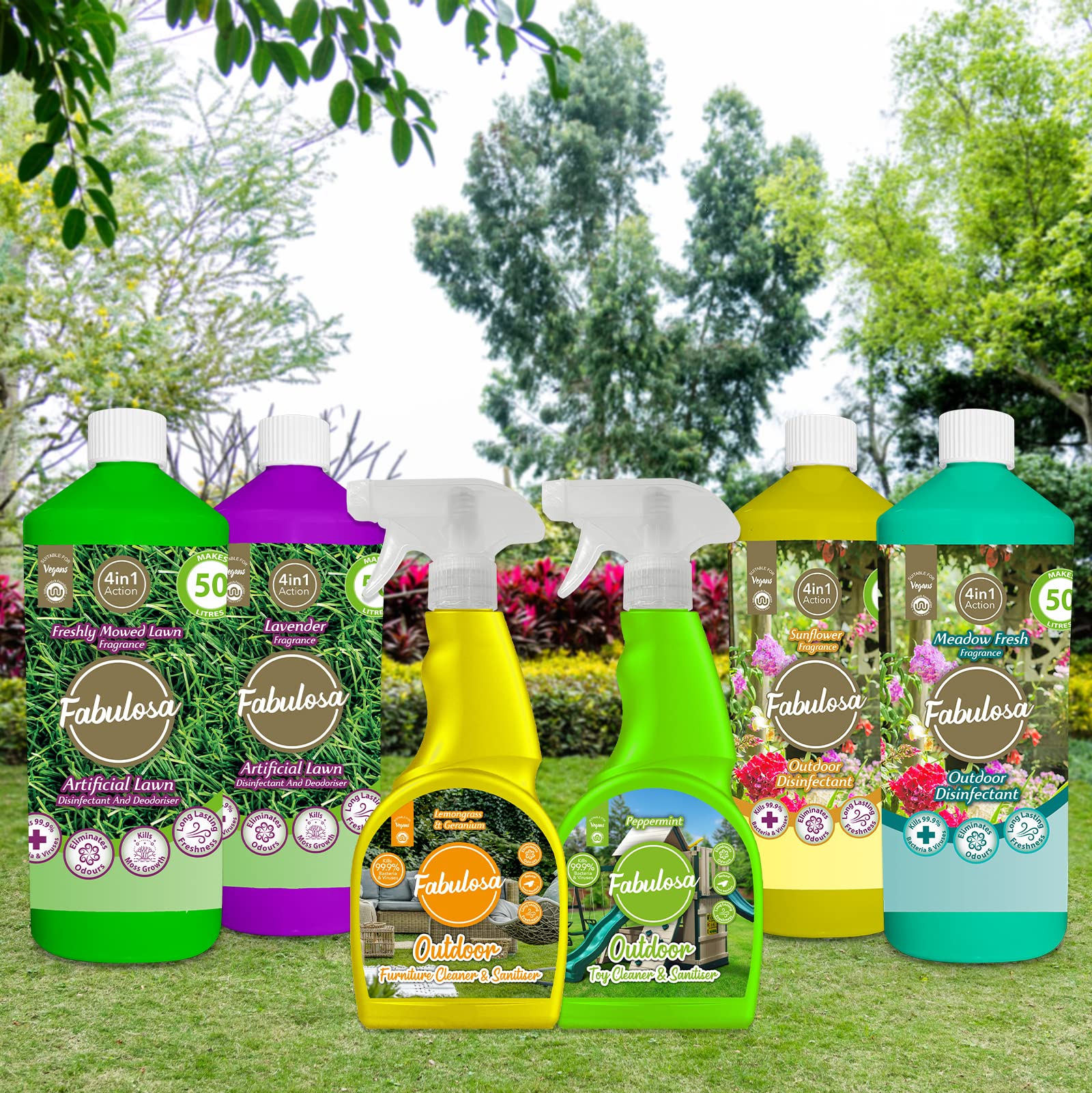 Fabulosa 4 in 1 Disinfectant & Deodoriser - Kills 99.9% Bacteria, Pet Friendly, 1L 5