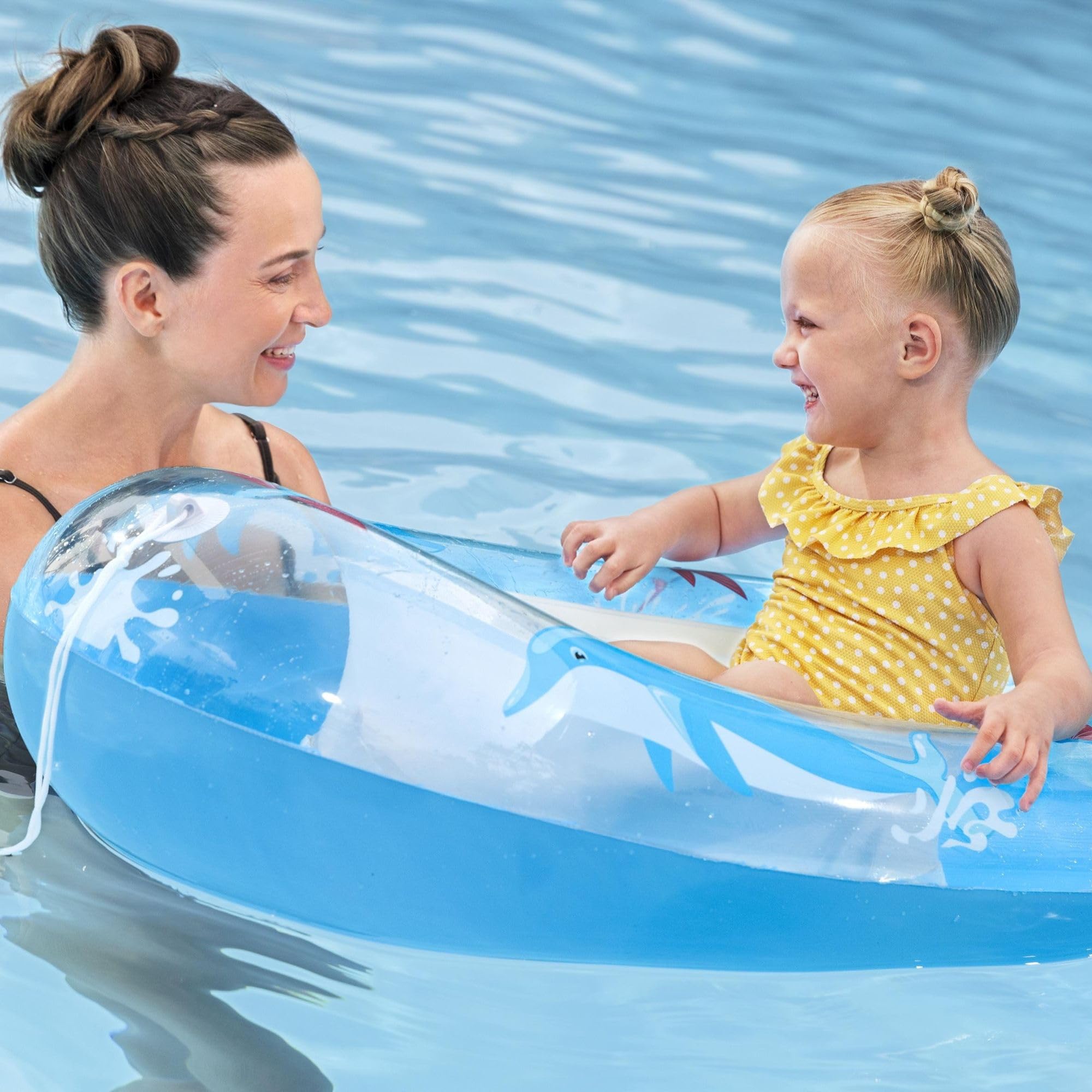 Bestway Inflatable Baby Boat Dolphin Pool Raft for Kids Ages 3+ | 1.02m x 69cm