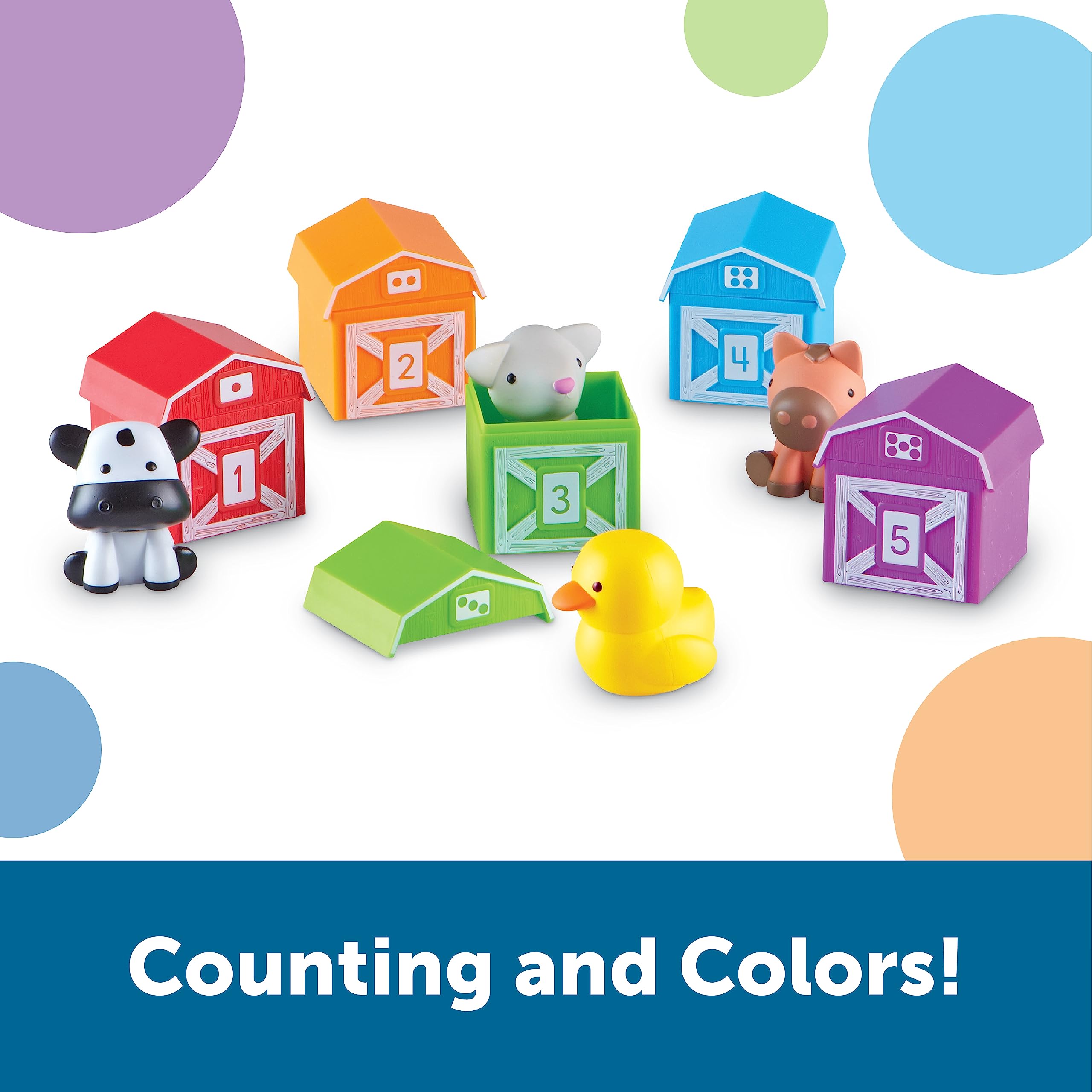 Learning Resources Peekaboo Learning Farm - Educational Playset for Toddlers 18 Months+ 6