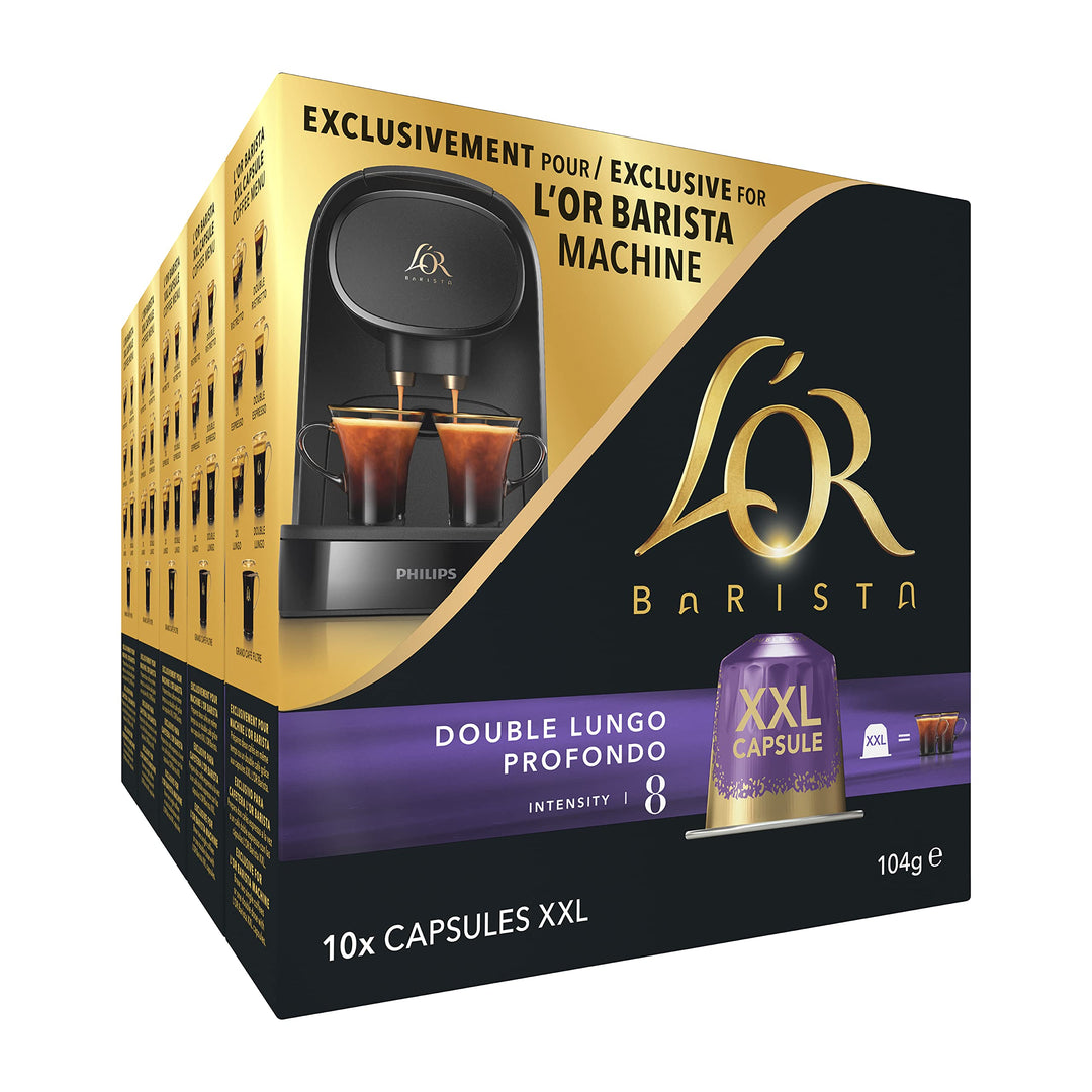 L'OR BARISTA Double Lungo Profondo XXL Aluminium Coffee Capsules (50 Pods) for L'OR BARISTA Machines