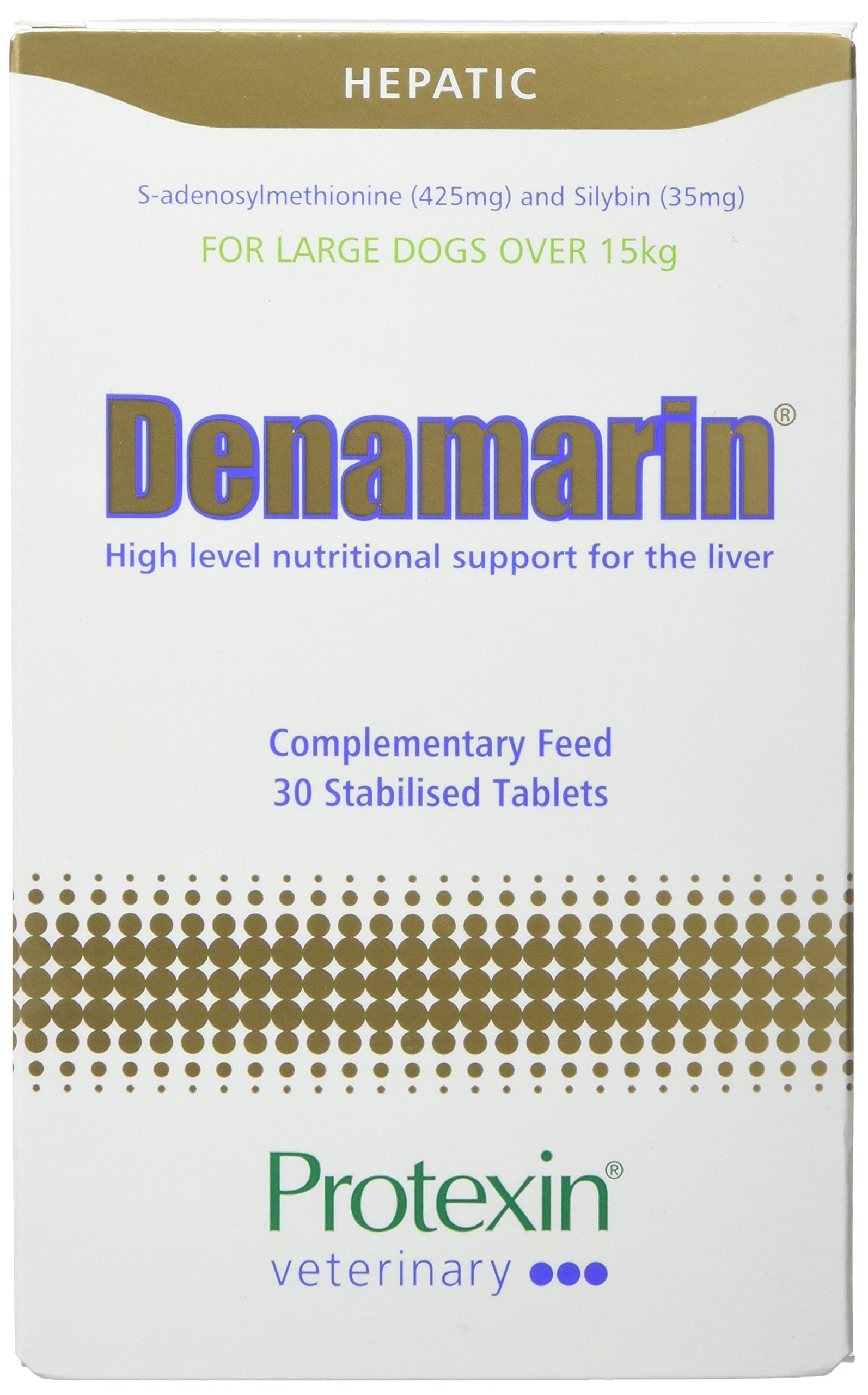 Protexin Denamarin Large Dog Multivitamin Liver Support Tablets, 30 Count