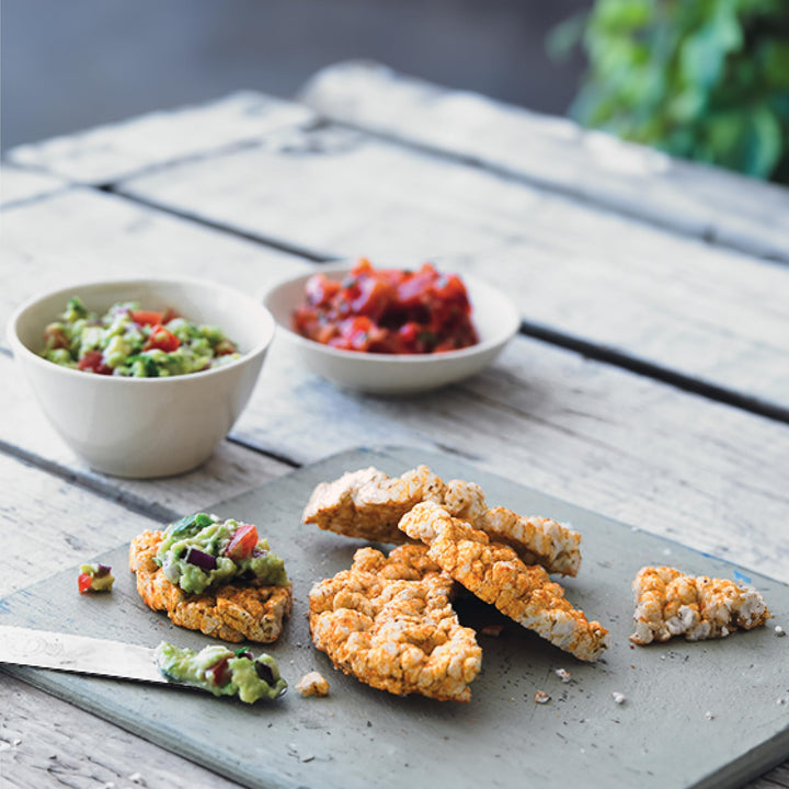 Kallo Sea Salt & Cider Vinegar Veggie Cakes, Lentil & Pea Puffed Crackers, Gluten Free, Vegan, 40 Cal per Slice