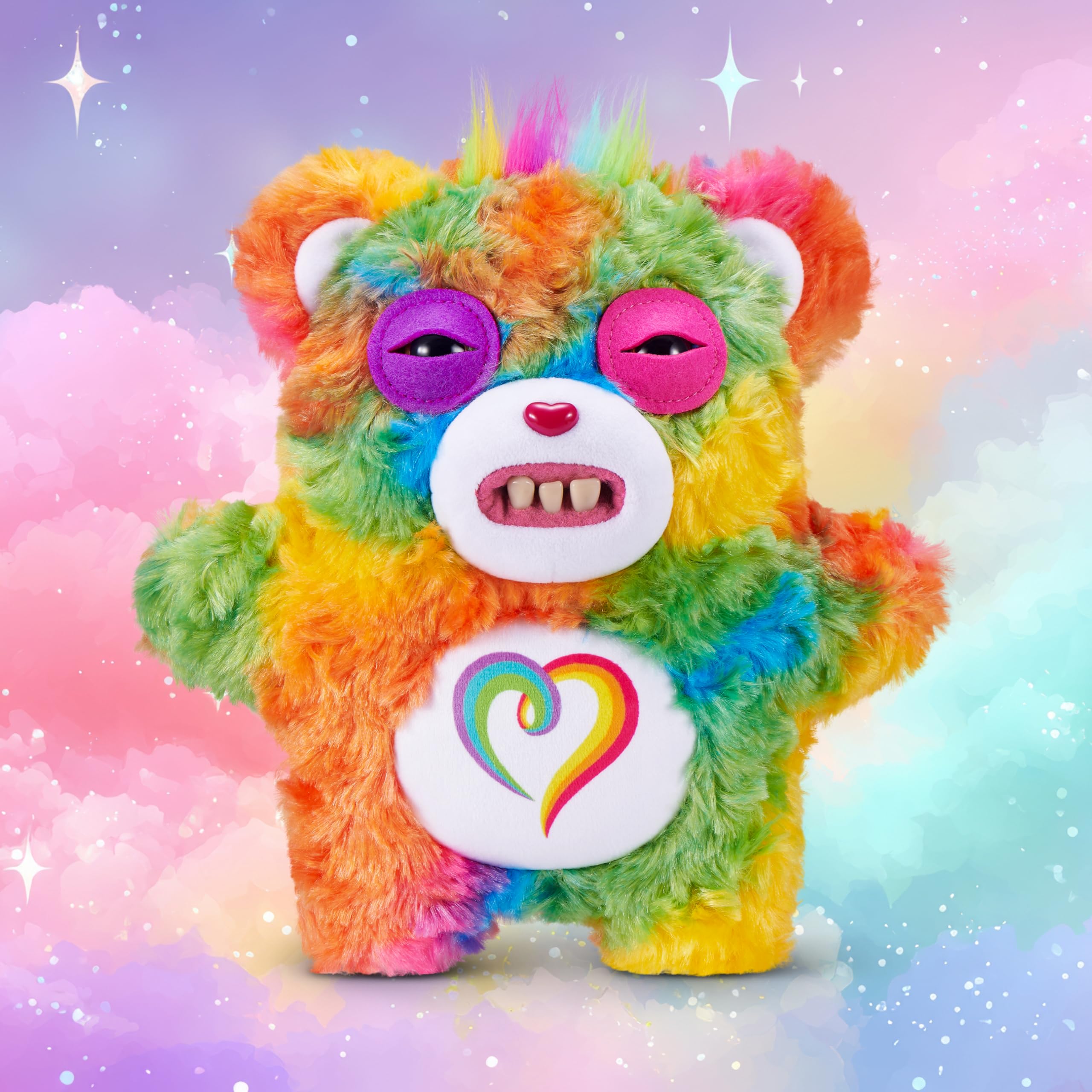 Fuggler Care Bears 9-Inch Plush Toy (Togetherness Bear) by ZURU | Polyester | Ages 4+ 2