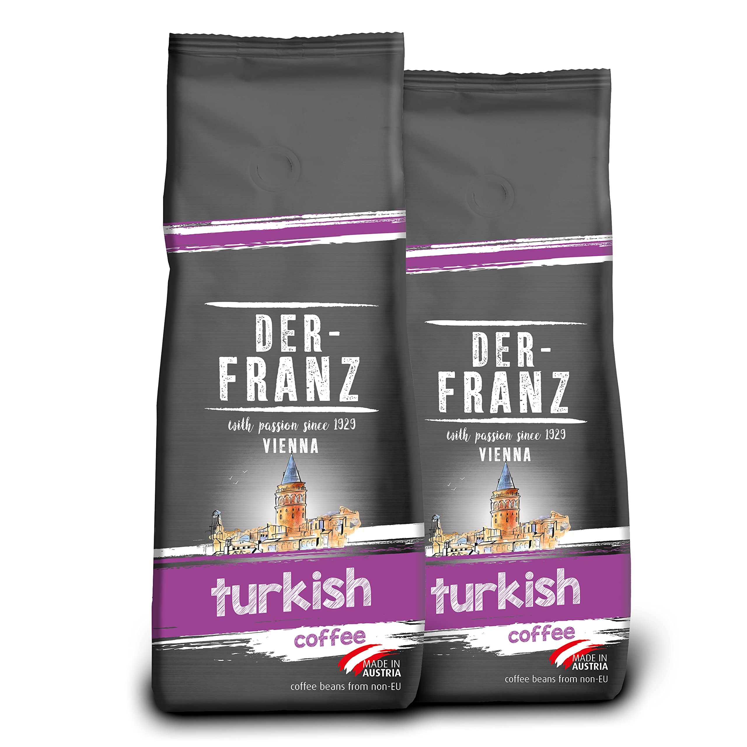 Der-Franz Turkish Coffee, Finely Ground, 2 x 500 g 1