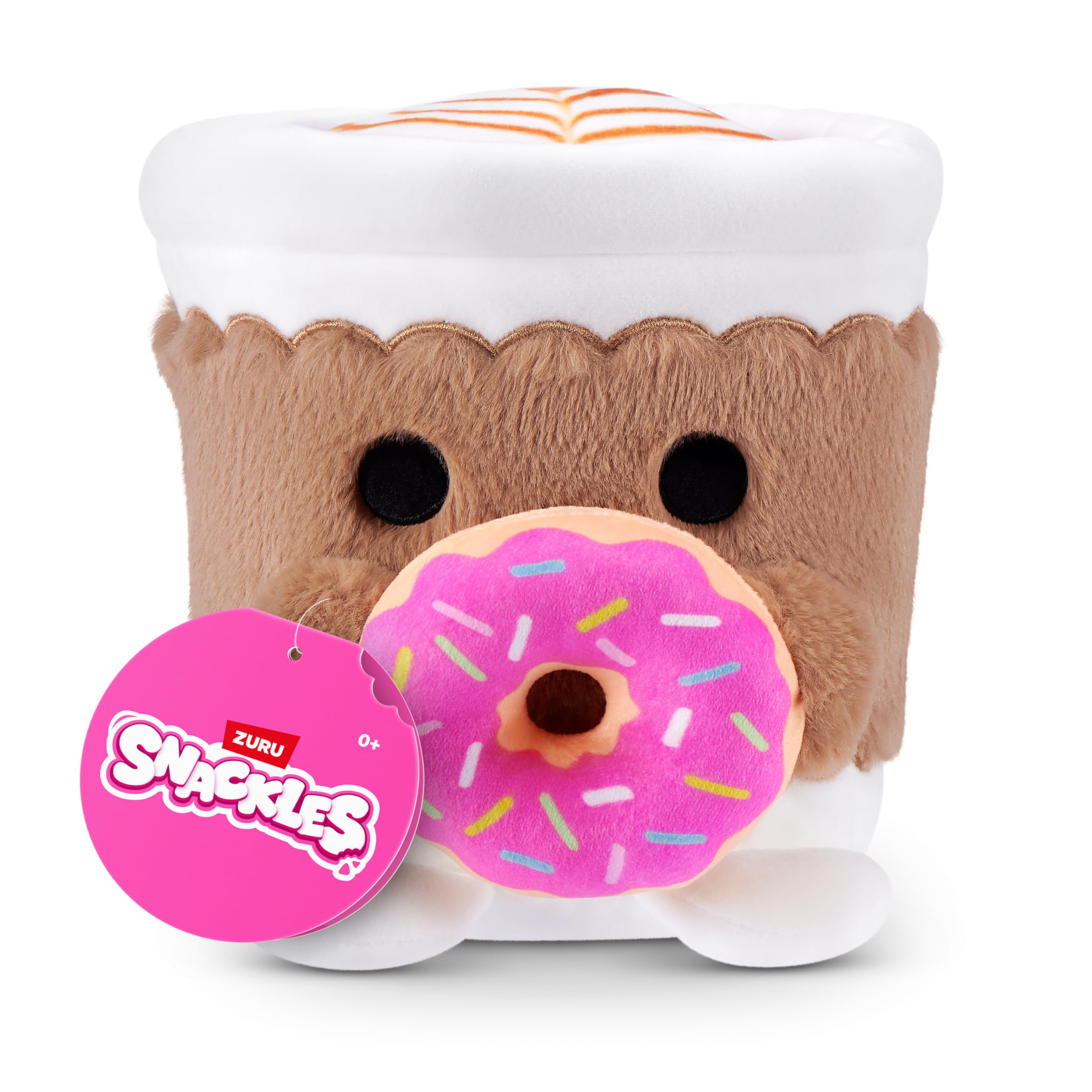 Snackles Core Series 2 8-inch Plush Doll (Coffee with Donut) by ZURU 8