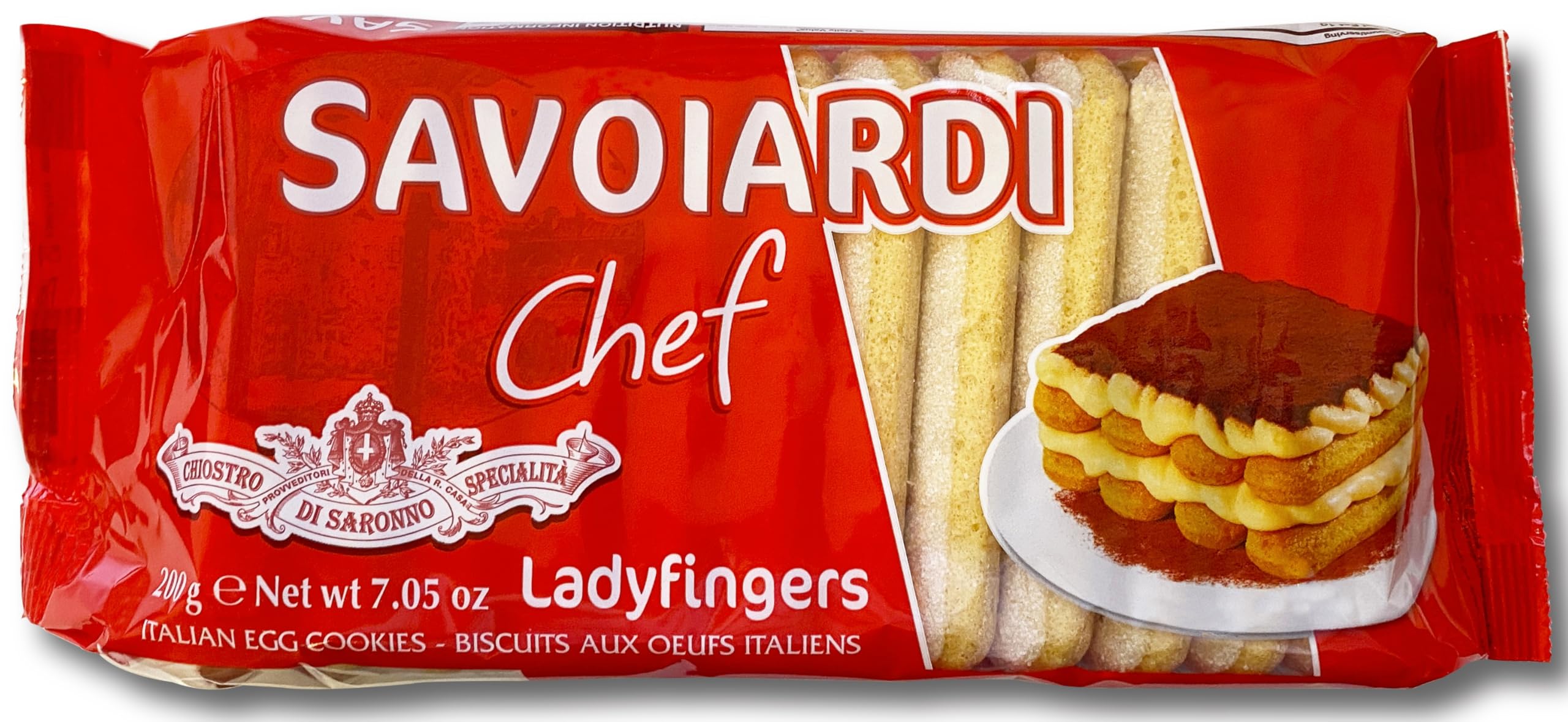 Chiostro di Saronno Lady Fingers 200g - Forno Bonomi Tiramisu Savoiardi Biscuits 2
