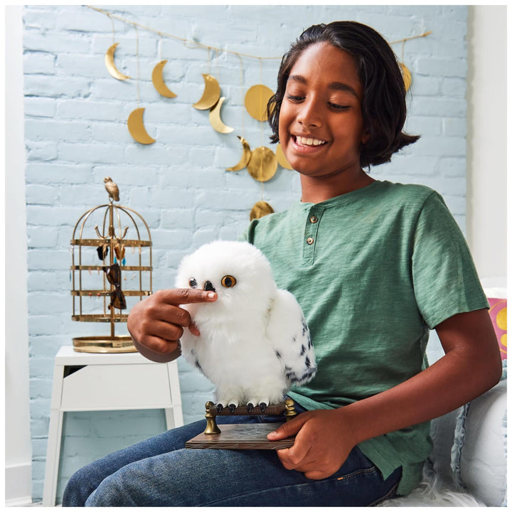 Enchanting Hedwig Interactive Harry Potter Owl - 9-inch Plush with Sounds & Movements