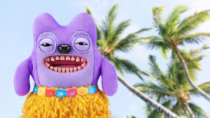 Fuggler Vacay Vibes - Funny Ugly Monster Plush Collectible Toy (Greedy Grinner - Purple)