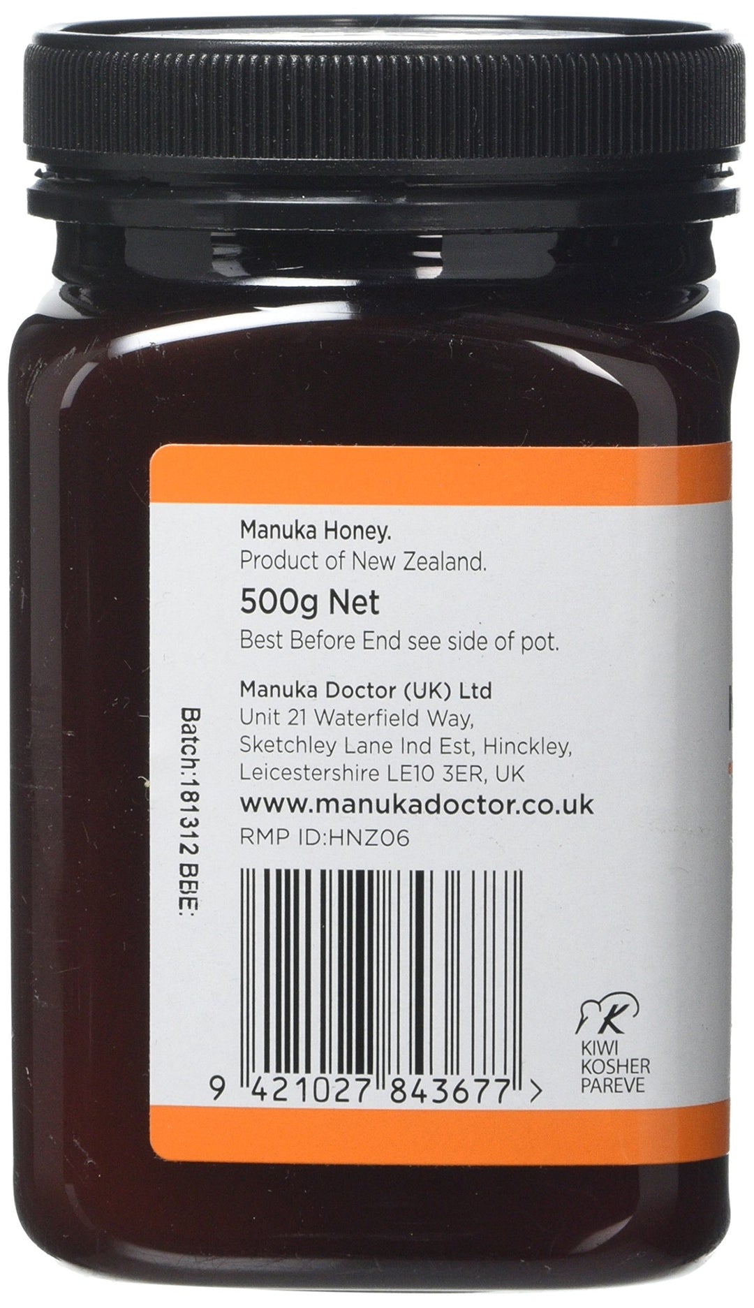 Manuka Doctor - 15+ Manuka Honey with Aloe Vera 500g (40 MGO)