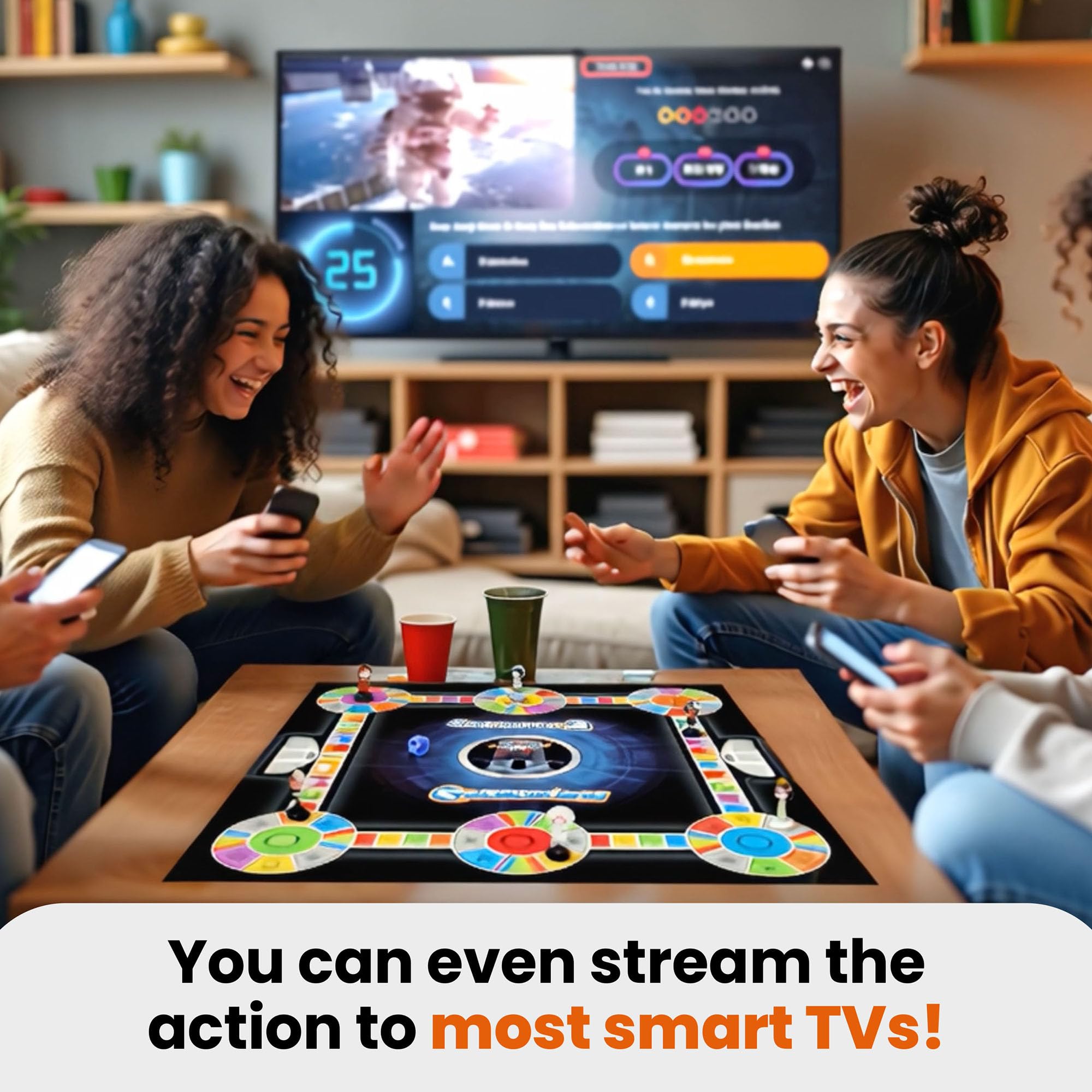 OUTSMARTED! Ultimate Edition Board Game - App-Driven Quiz Show | 2-24 Players | 96-1200 Age Range 6