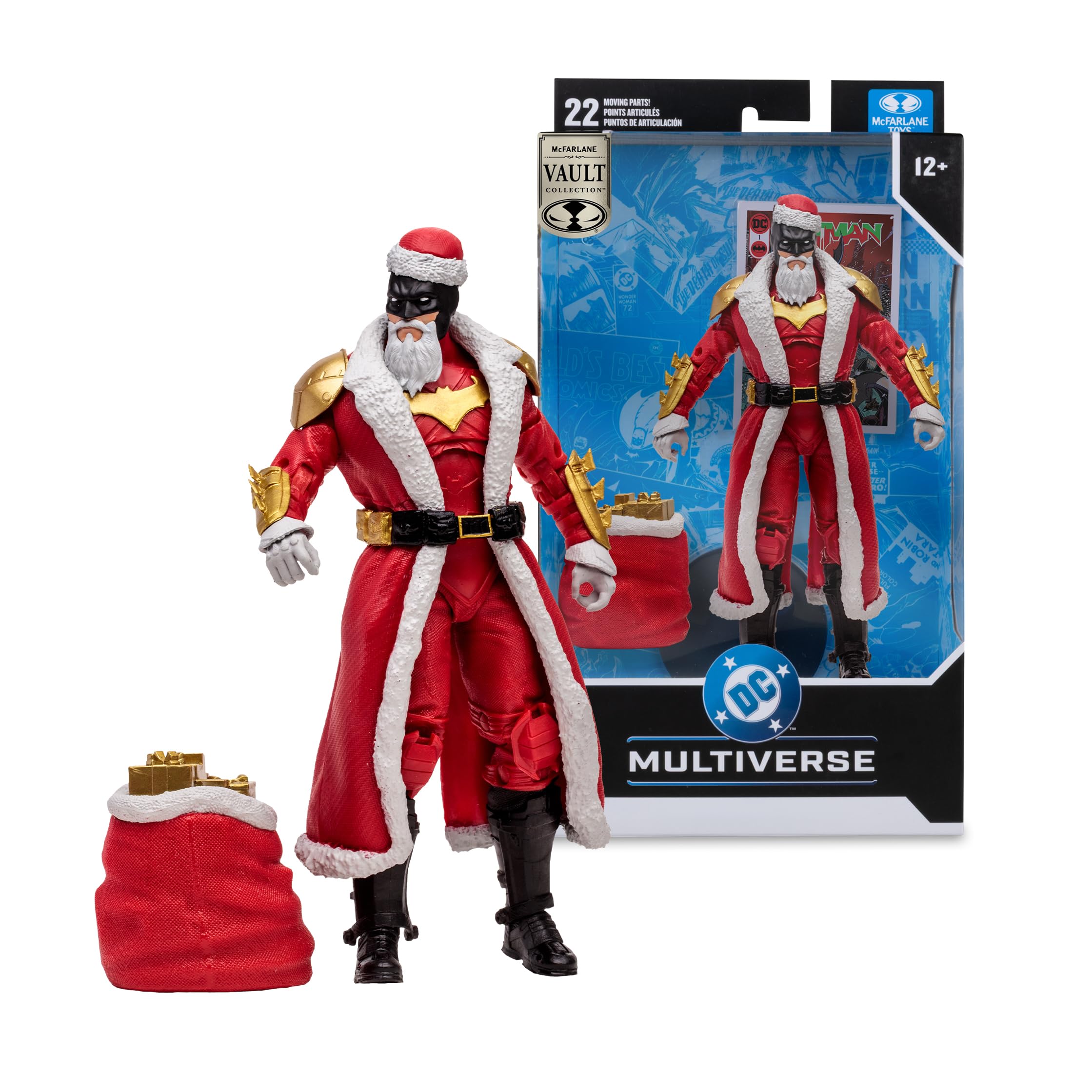 McFarlane DC Multiverse Batman Red Santa Suit 7in Action Figure Vault - Unisex Adult, 7in 1