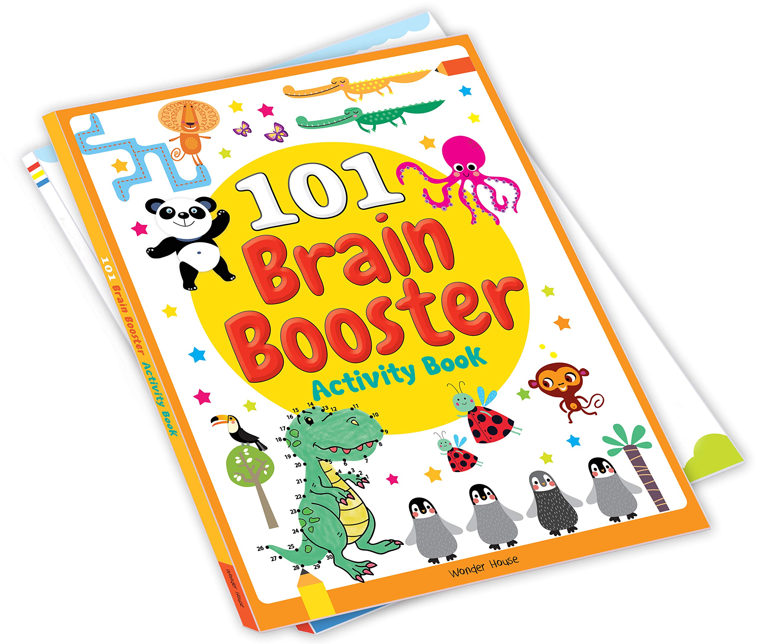 Wonder House 101 Brain Booster Activity Book - Mazes, Coloring & Puzzles for Ages 3-5 2