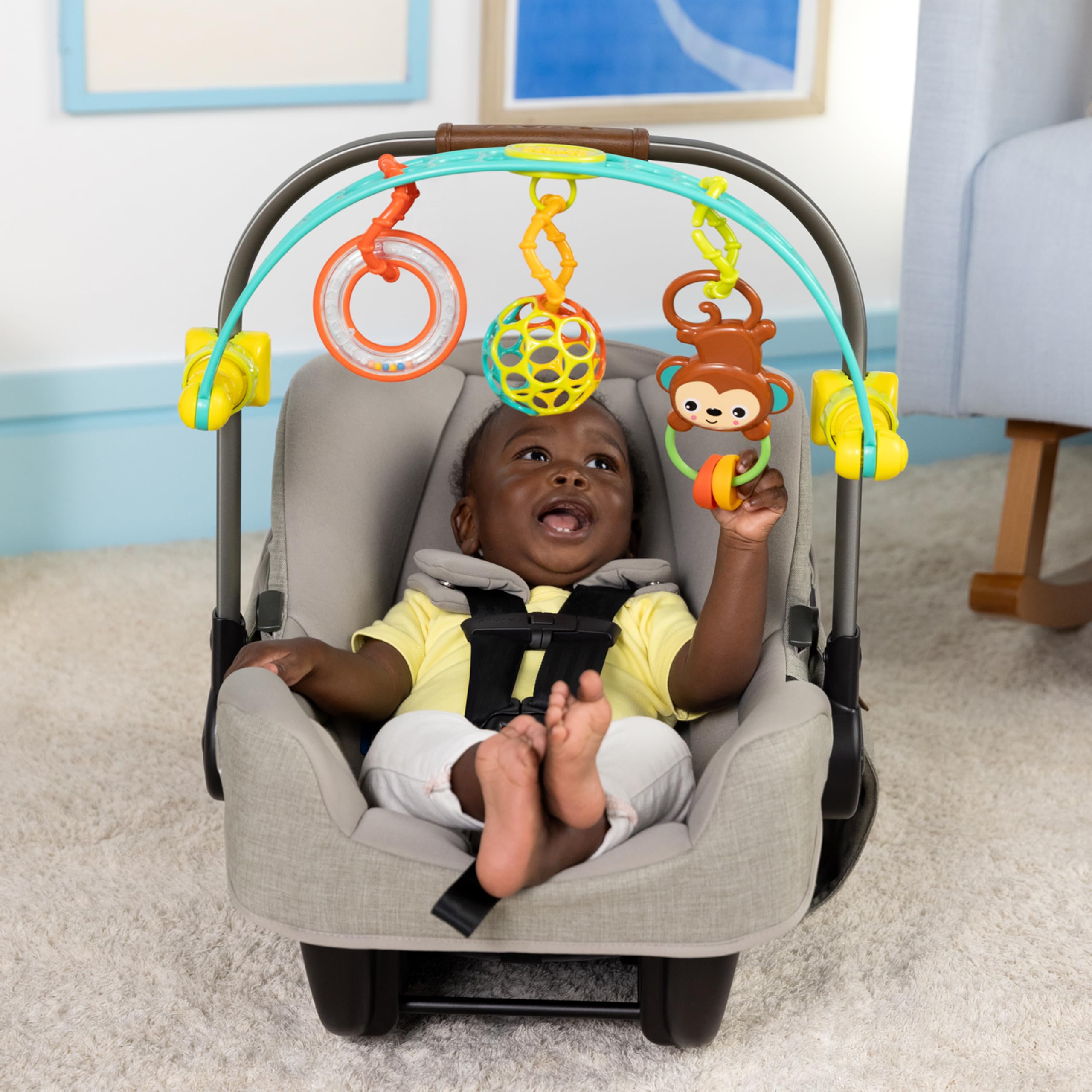 Bright Starts Oball Flex-n-Go Activity Arch - Attaches to Strollers & Carriers | Baby Activity Toy 6